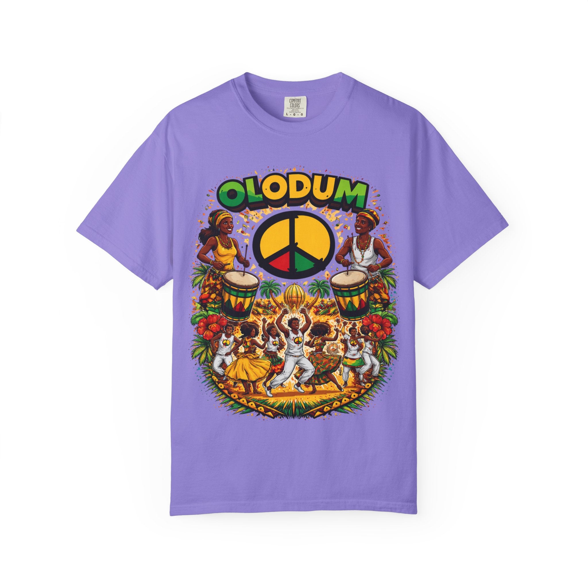 Olodum Peace Drum T-Shirt — Afro-Brazilian Samba Festival Tee