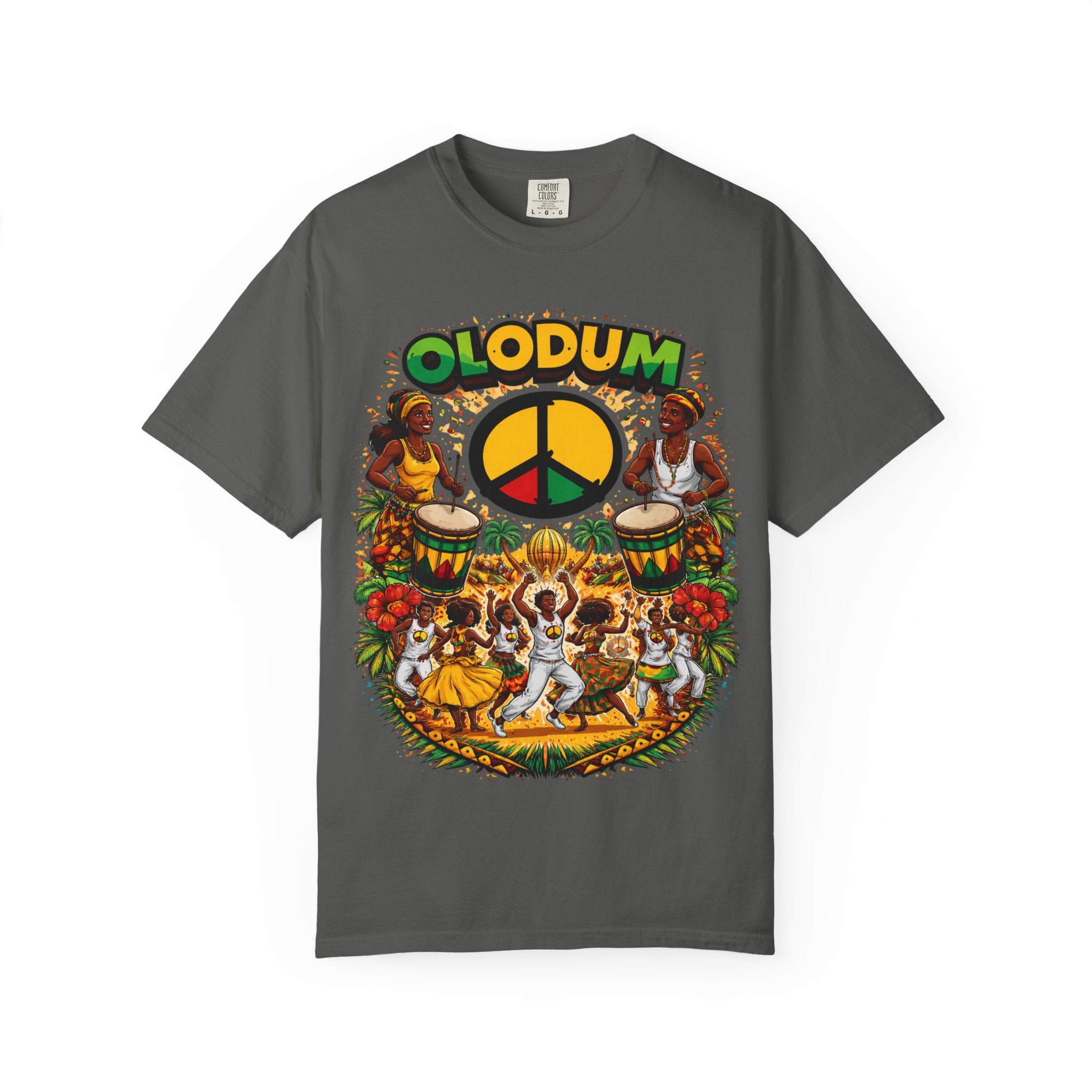 Olodum Peace Drum T-Shirt — Afro-Brazilian Samba Festival Tee