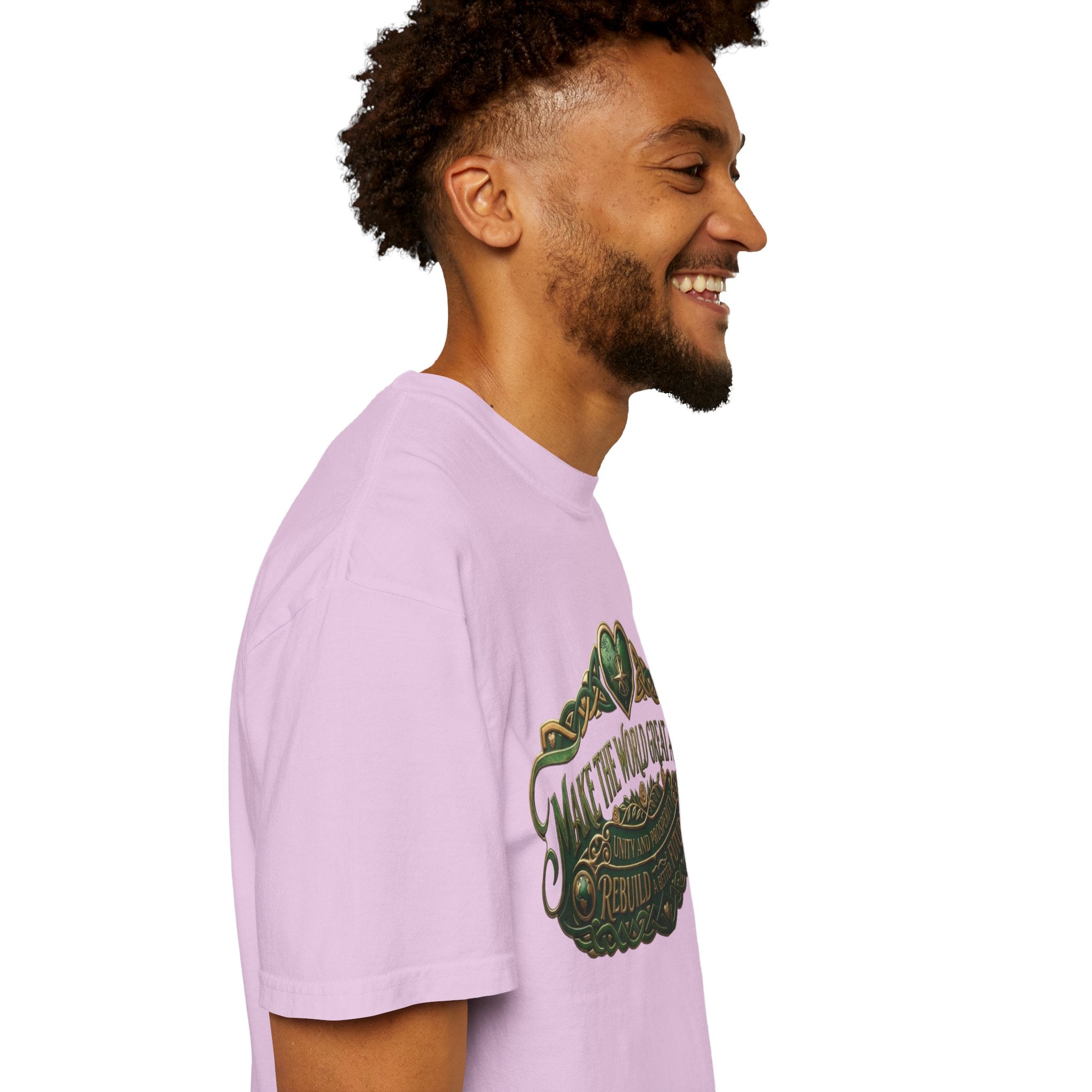 T-Shirt — 'Make the World Great Again' Vintage Green Crest Tee