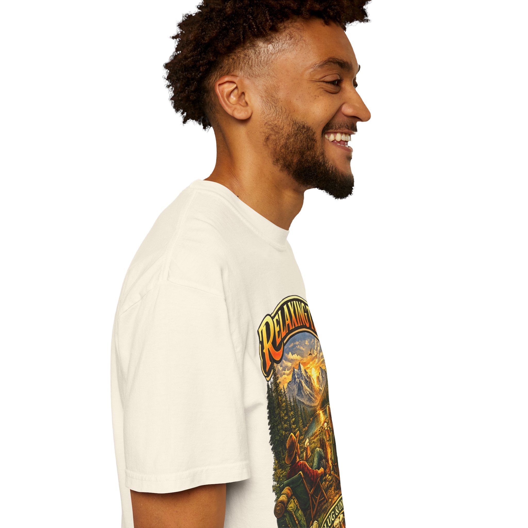 Relaxing Time T-Shirt — "Unplug & Unwind" Camping Graphic Tee