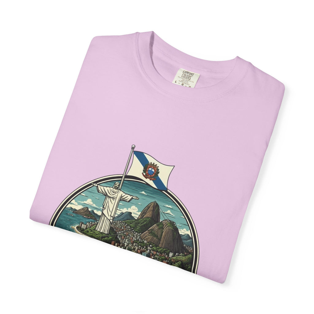 Rio de Janeiro Vintage Travel T-Shirt — Copacabana & Christ the Redeemer Graphic