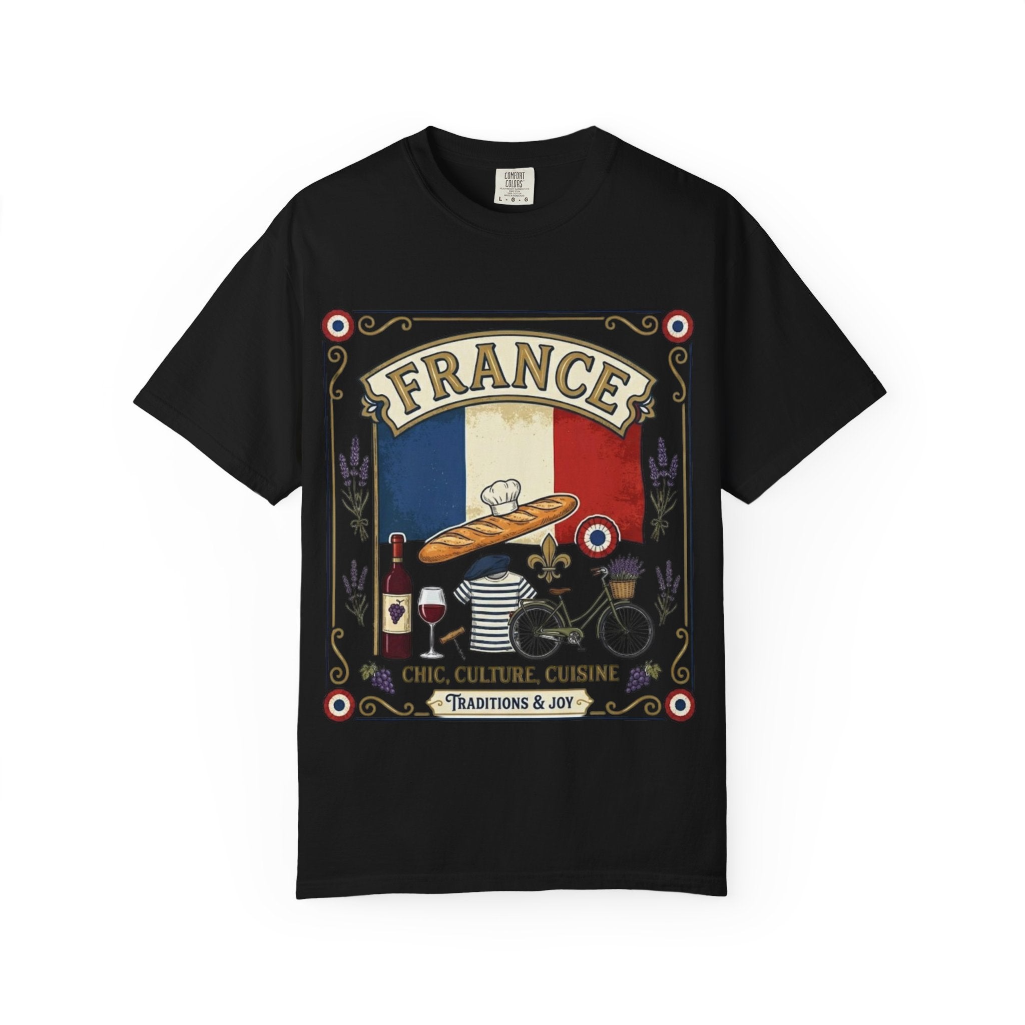 France Vintage Travel T-Shirt — Chic Culture Cuisine Design