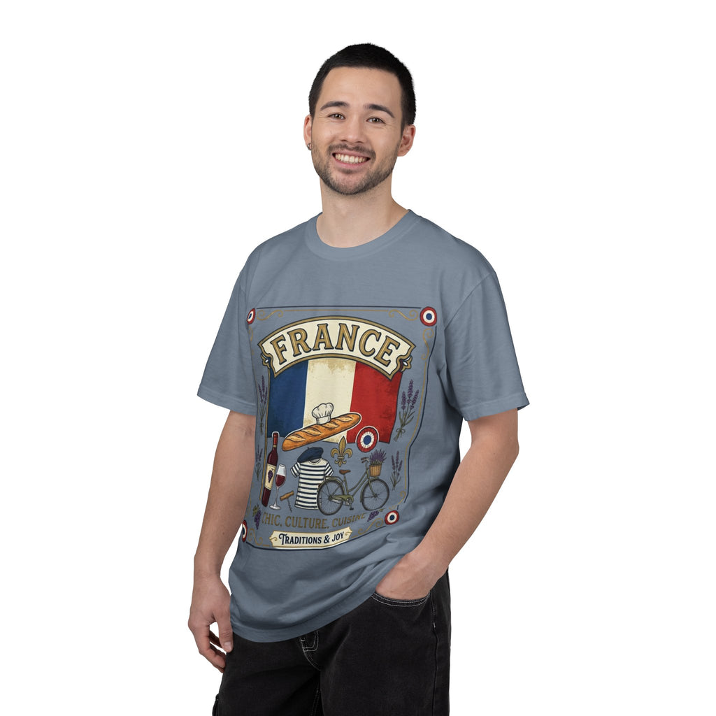 France Vintage Travel T-Shirt — Chic Culture Cuisine Design