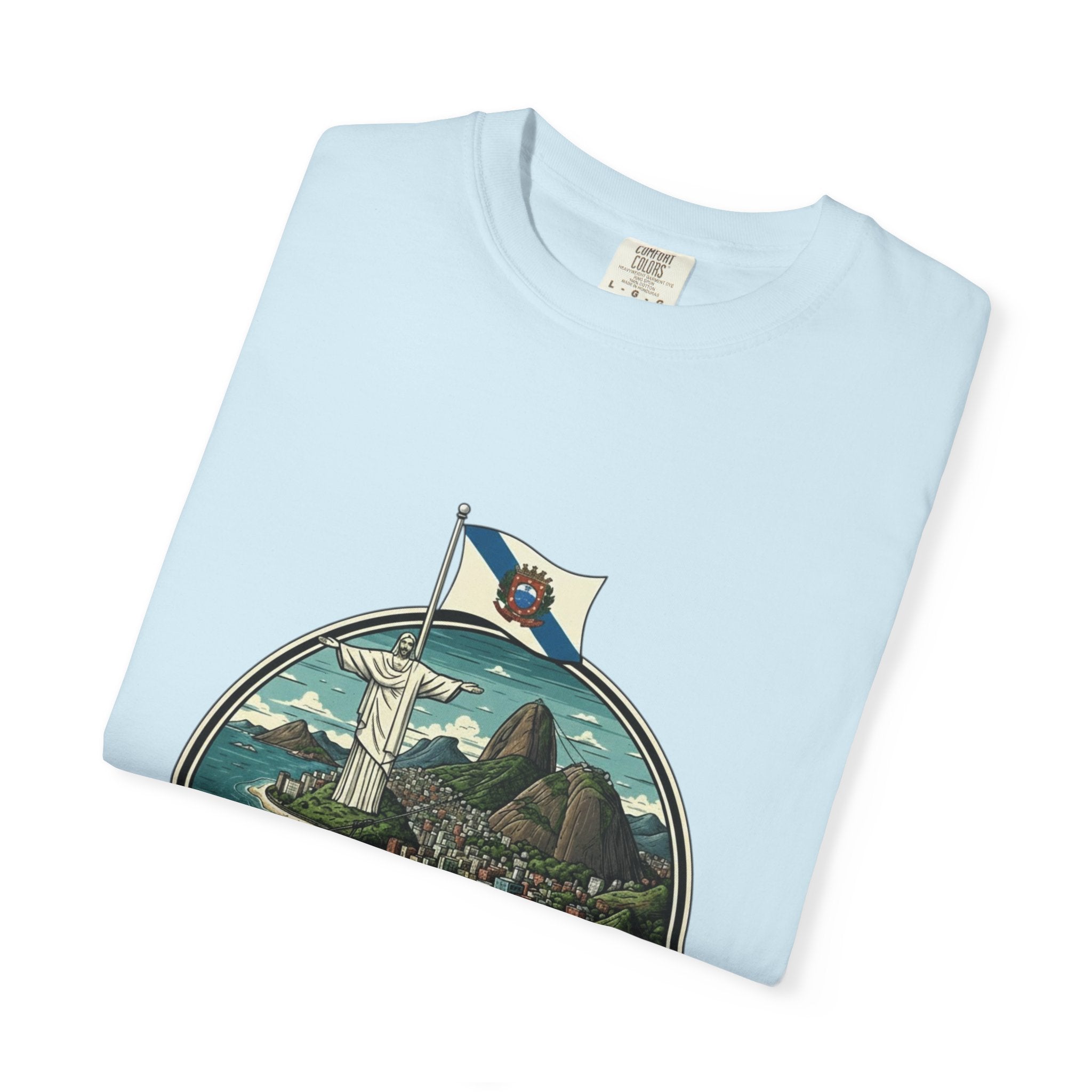 Rio de Janeiro Vintage Travel T-Shirt — Copacabana & Christ the Redeemer Graphic