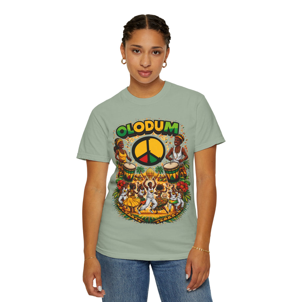 Olodum Peace Drum T-Shirt — Afro-Brazilian Samba Festival Tee