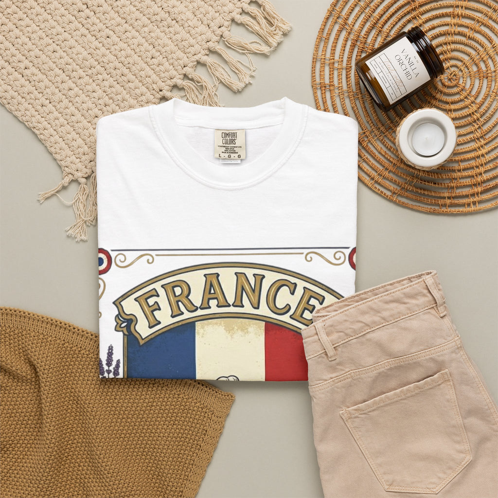 France Vintage Travel T-Shirt — Chic Culture Cuisine Design