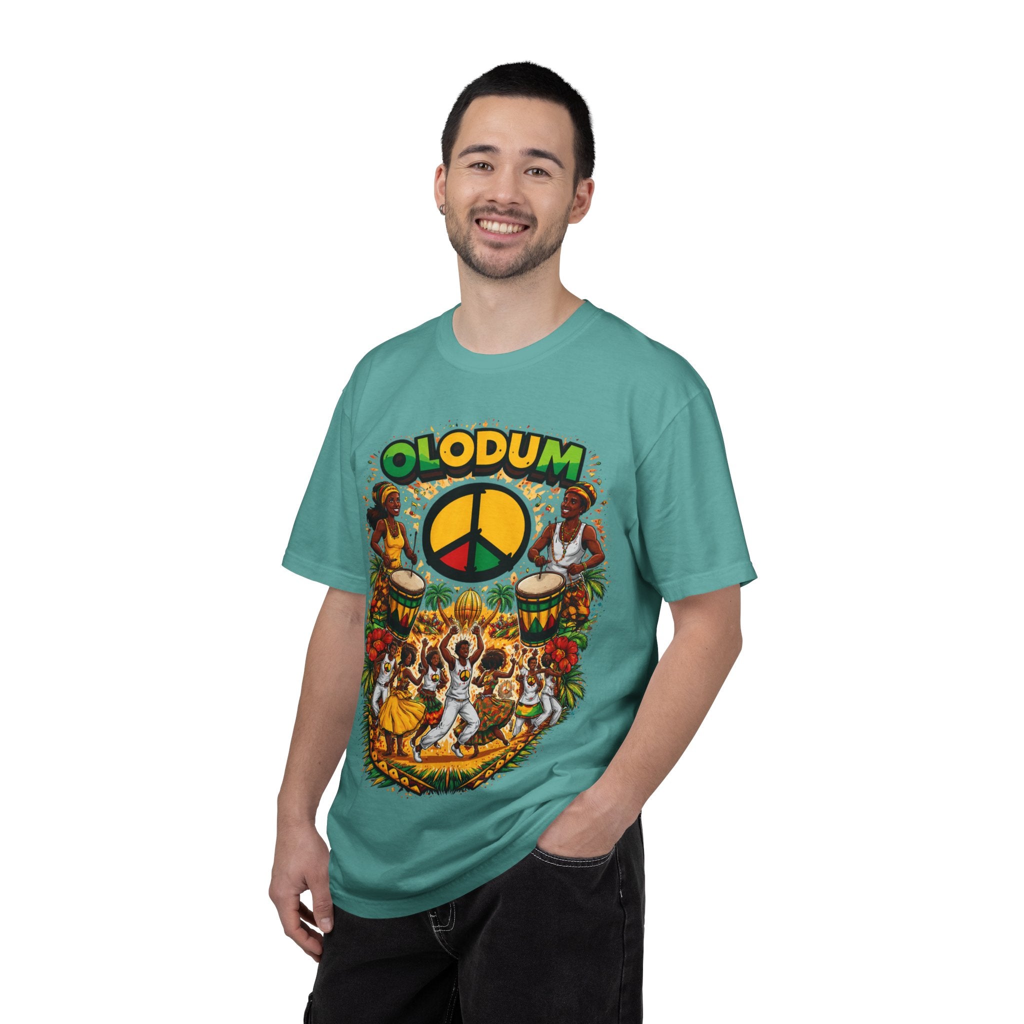 Olodum Peace Drum T-Shirt — Afro-Brazilian Samba Festival Tee