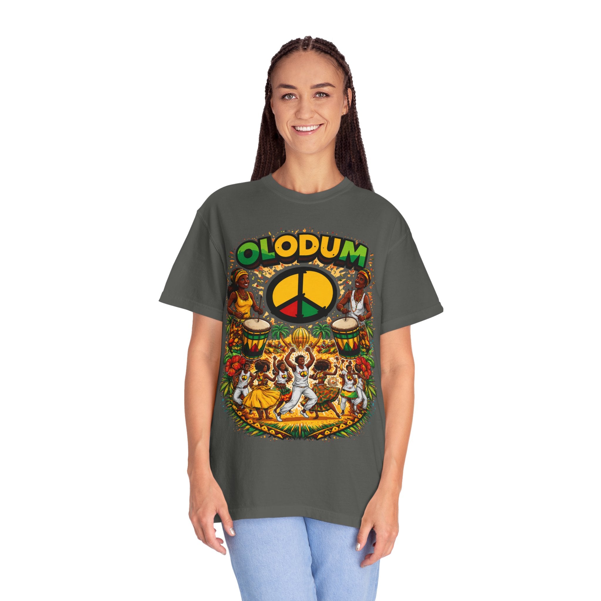 Olodum Peace Drum T-Shirt — Afro-Brazilian Samba Festival Tee