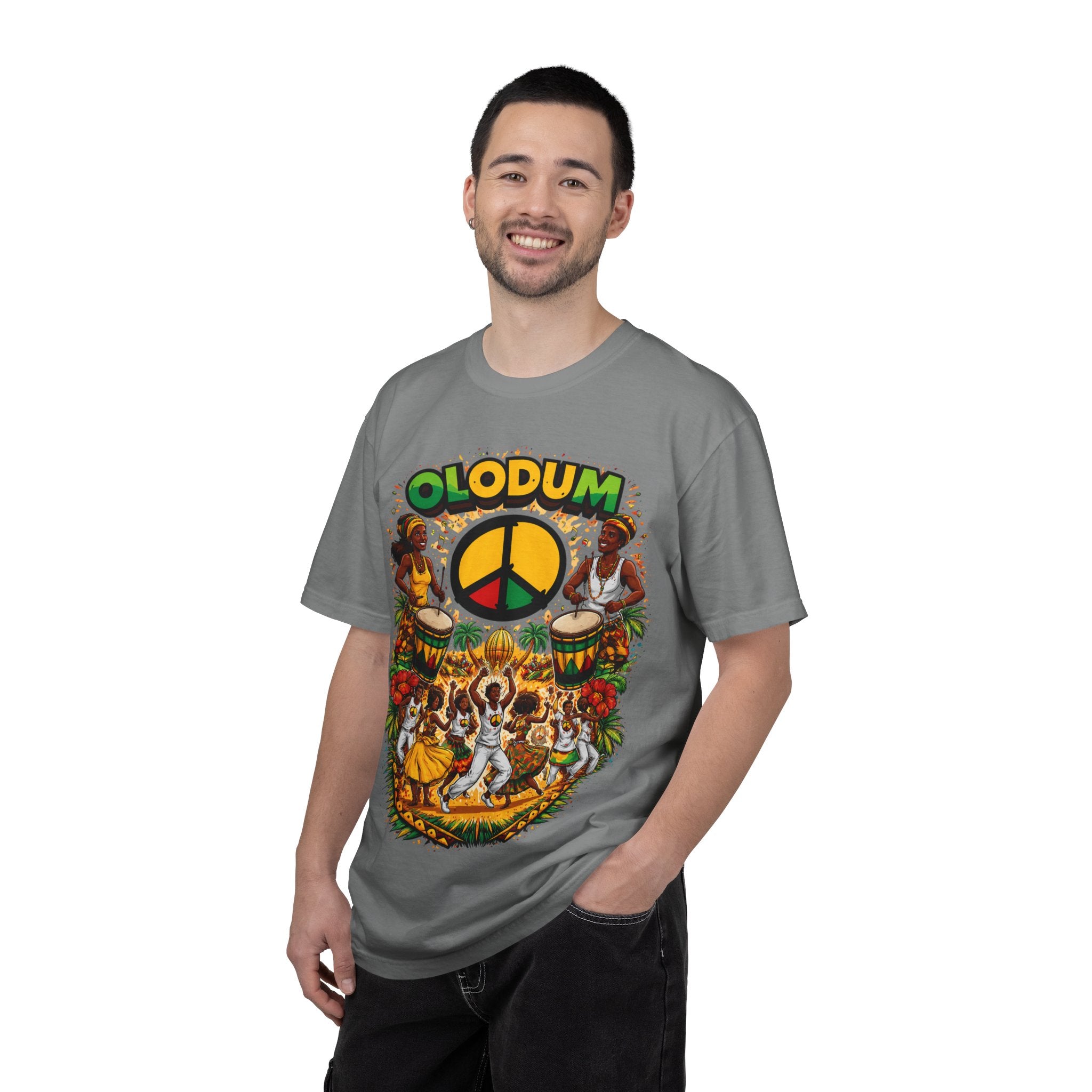 Olodum Peace Drum T-Shirt — Afro-Brazilian Samba Festival Tee