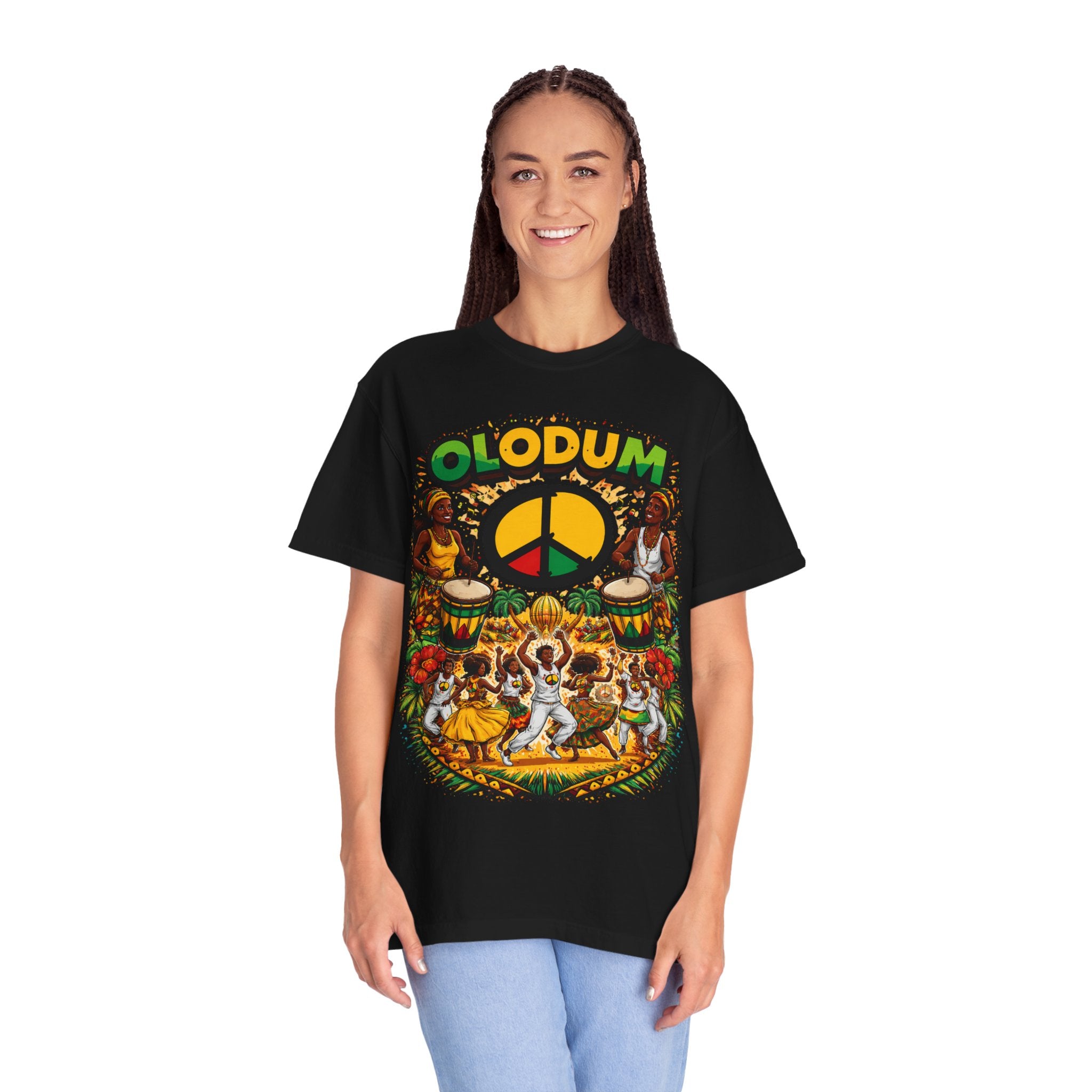 Olodum Peace Drum T-Shirt — Afro-Brazilian Samba Festival Tee
