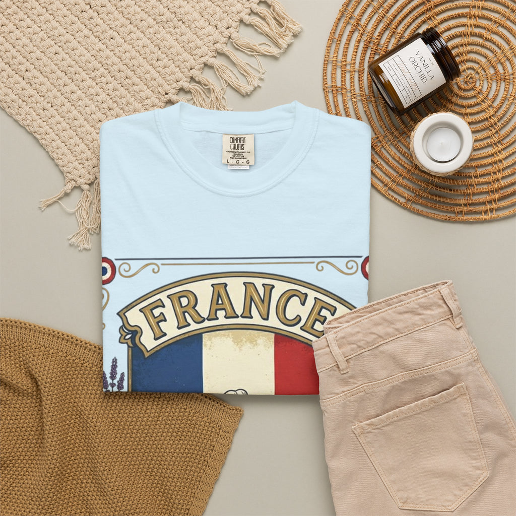 France Vintage Travel T-Shirt — Chic Culture Cuisine Design