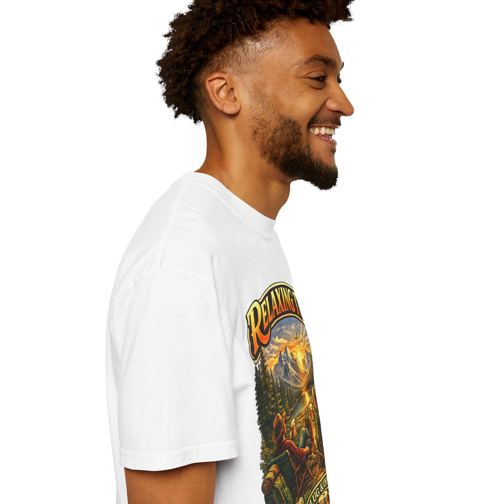Relaxing Time T-Shirt — "Unplug & Unwind" Camping Graphic Tee