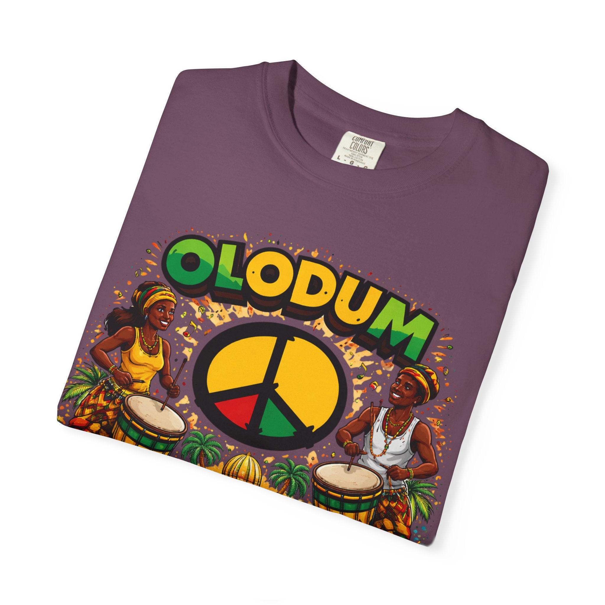 Olodum Peace Drum T-Shirt — Afro-Brazilian Samba Festival Tee