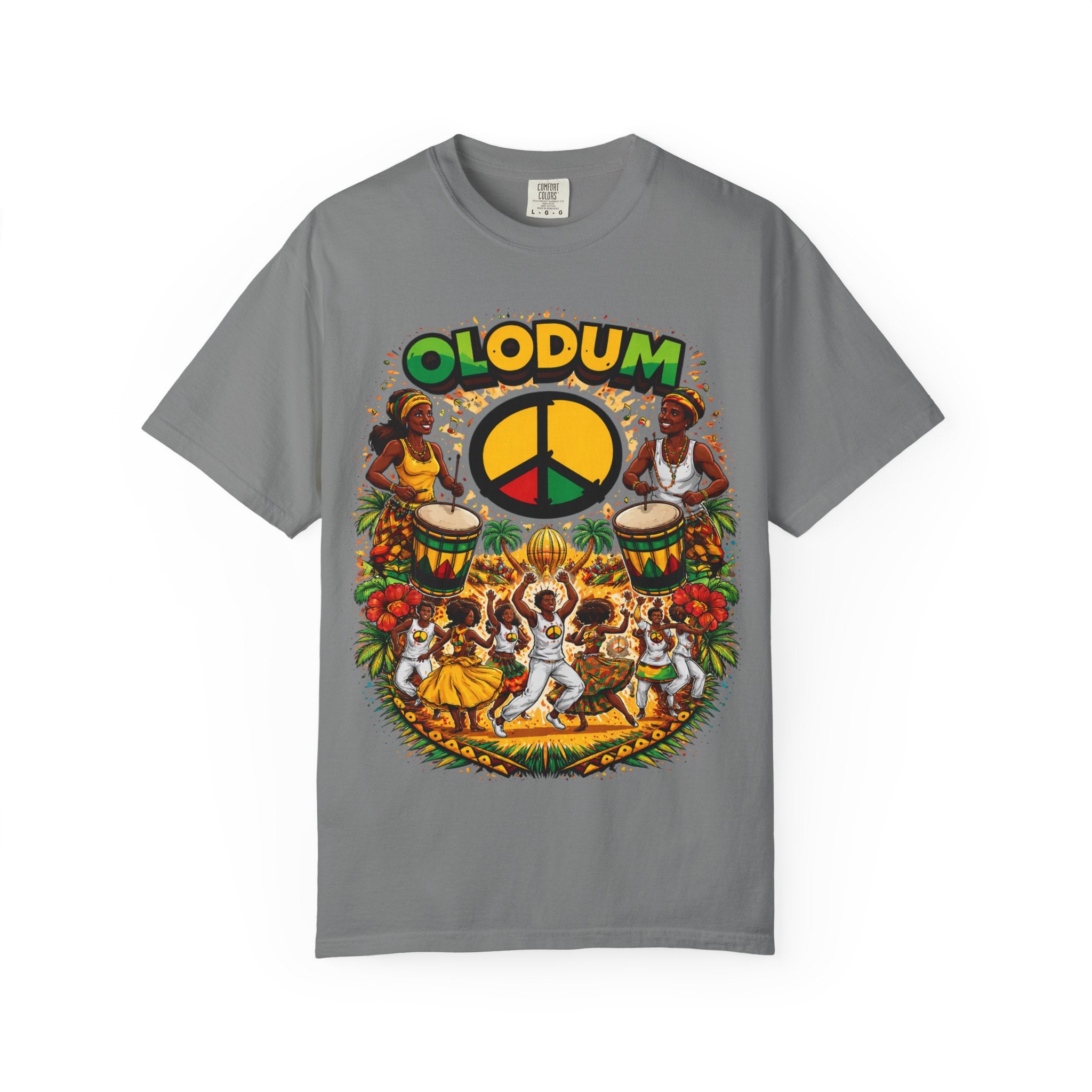 Olodum Peace Drum T-Shirt — Afro-Brazilian Samba Festival Tee