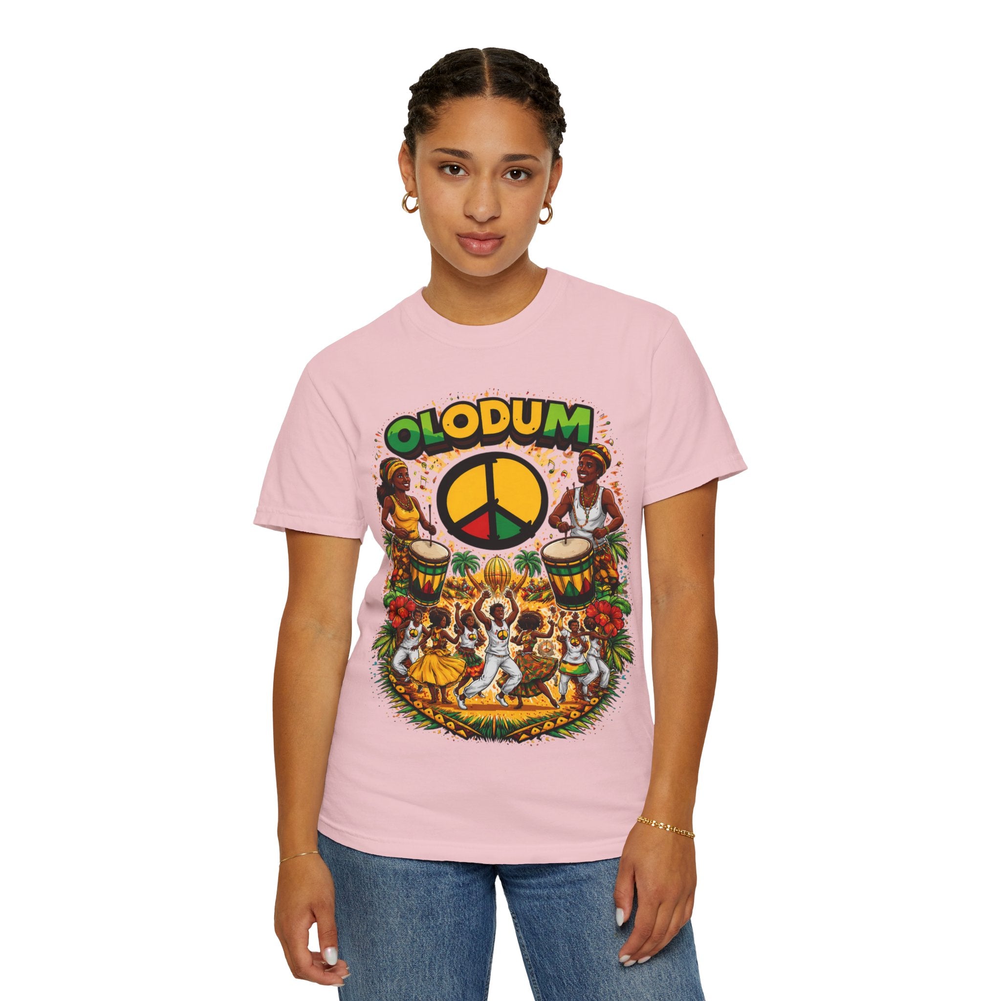 Olodum Peace Drum T-Shirt — Afro-Brazilian Samba Festival Tee