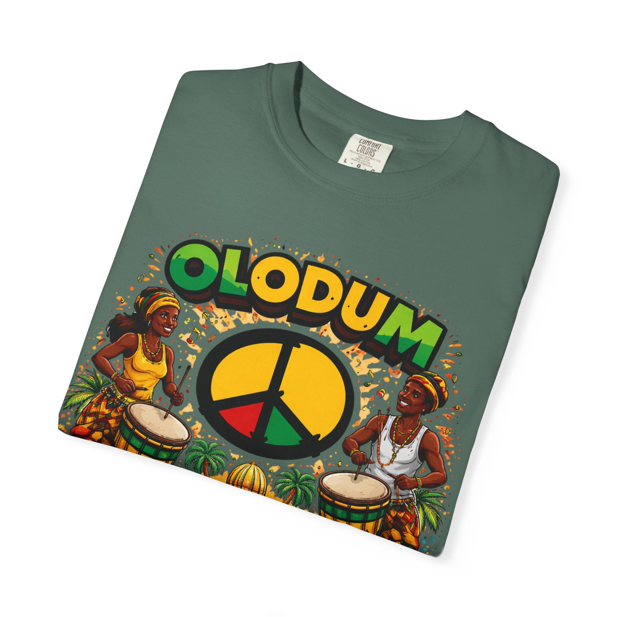 Olodum Peace Drum T-Shirt — Afro-Brazilian Samba Festival Tee