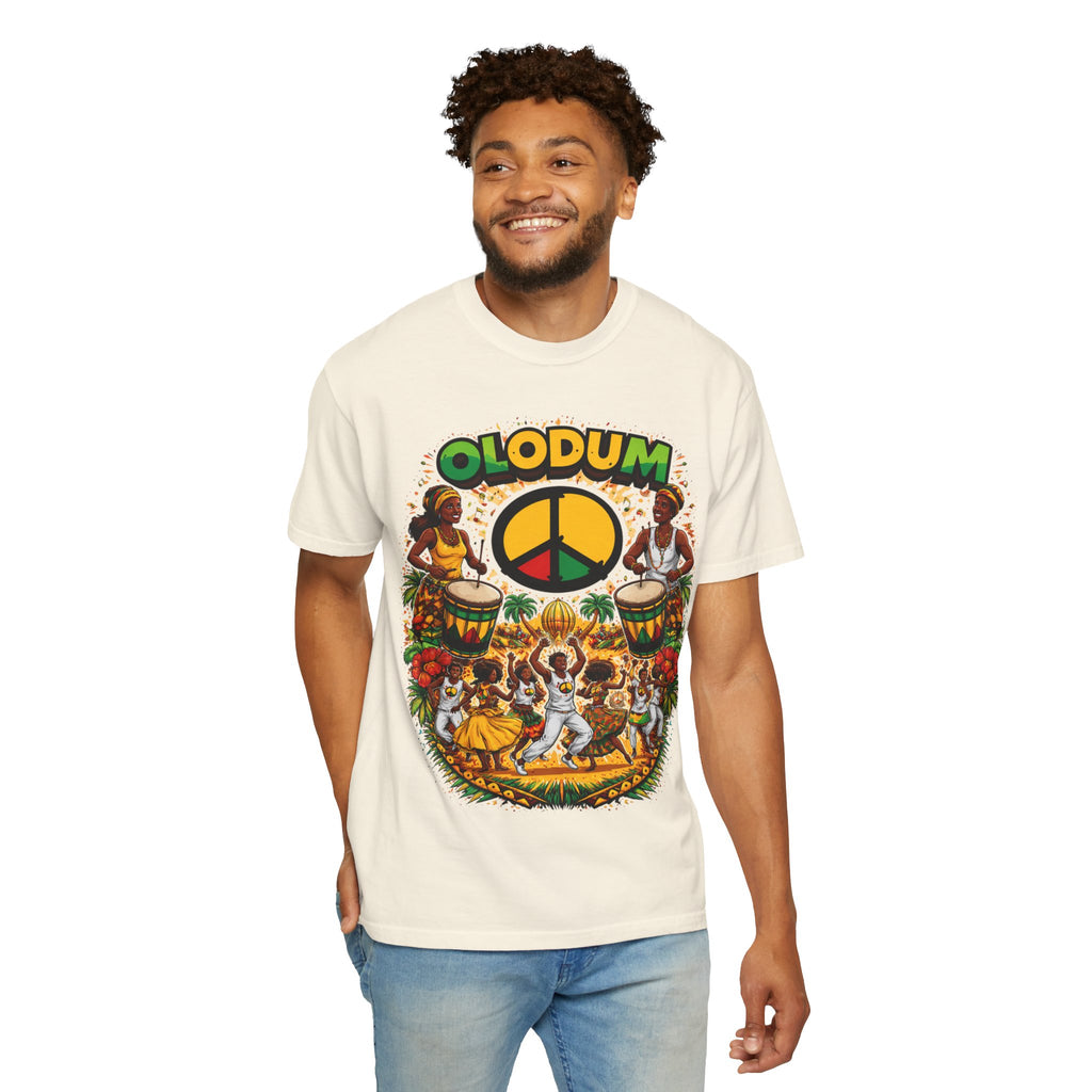 Olodum Peace Drum T-Shirt — Afro-Brazilian Samba Festival Tee