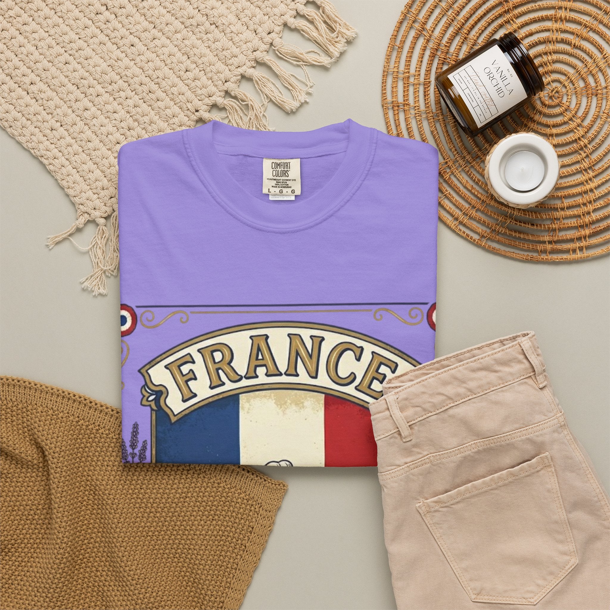France Vintage Travel T-Shirt — Chic Culture Cuisine Design