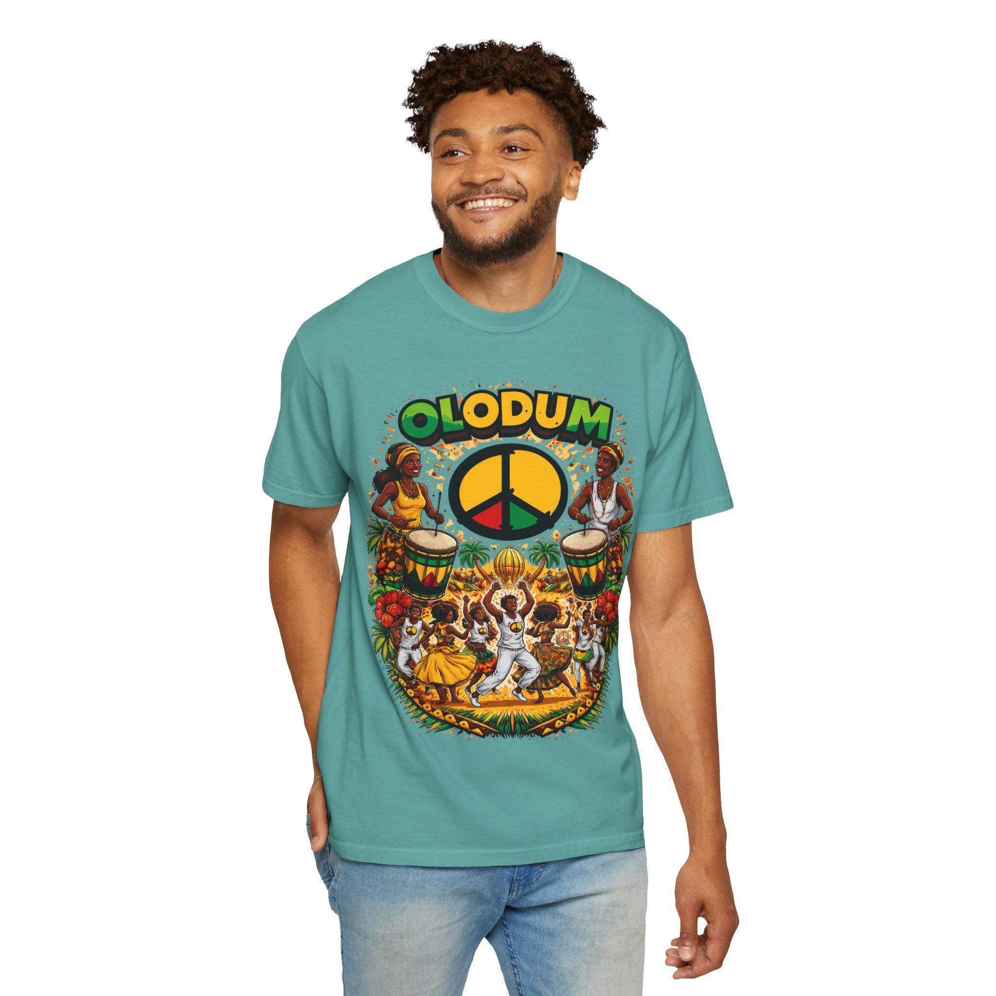 Olodum Peace Drum T-Shirt — Afro-Brazilian Samba Festival Tee
