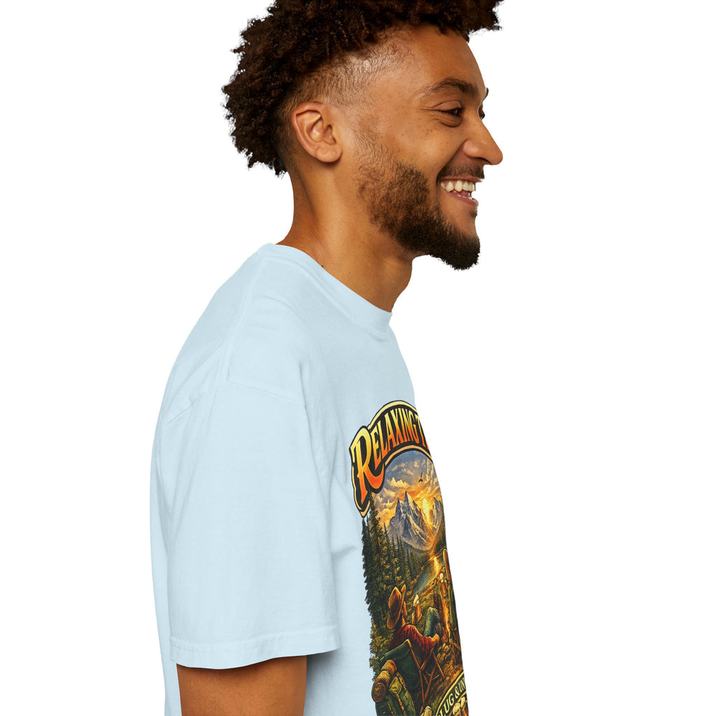 Relaxing Time T-Shirt — "Unplug & Unwind" Camping Graphic Tee