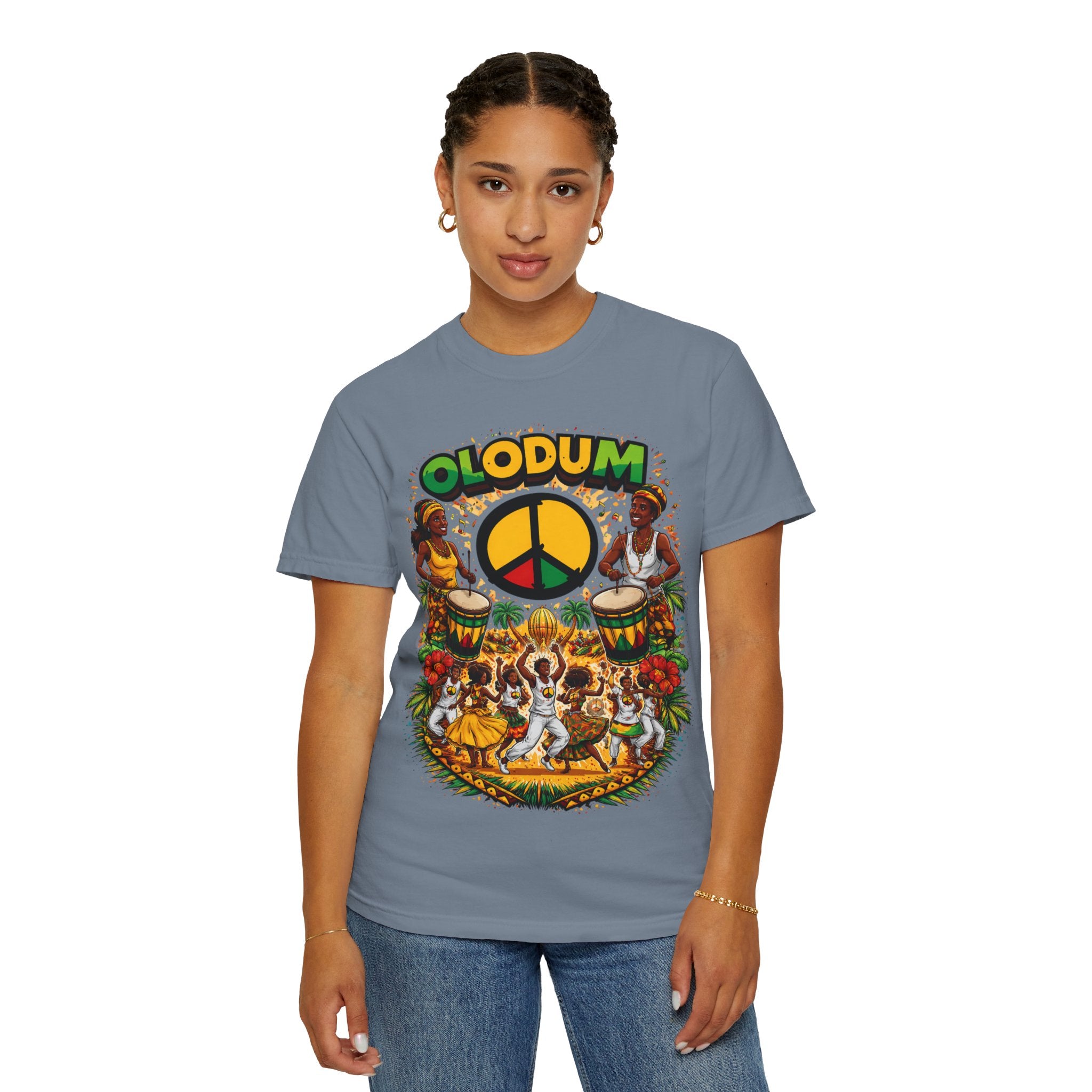 Olodum Peace Drum T-Shirt — Afro-Brazilian Samba Festival Tee
