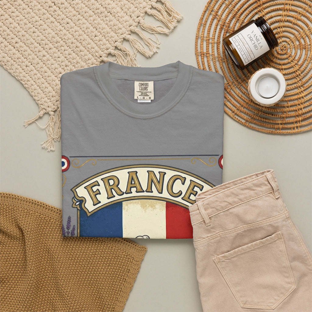 France Vintage Travel T-Shirt — Chic Culture Cuisine Design