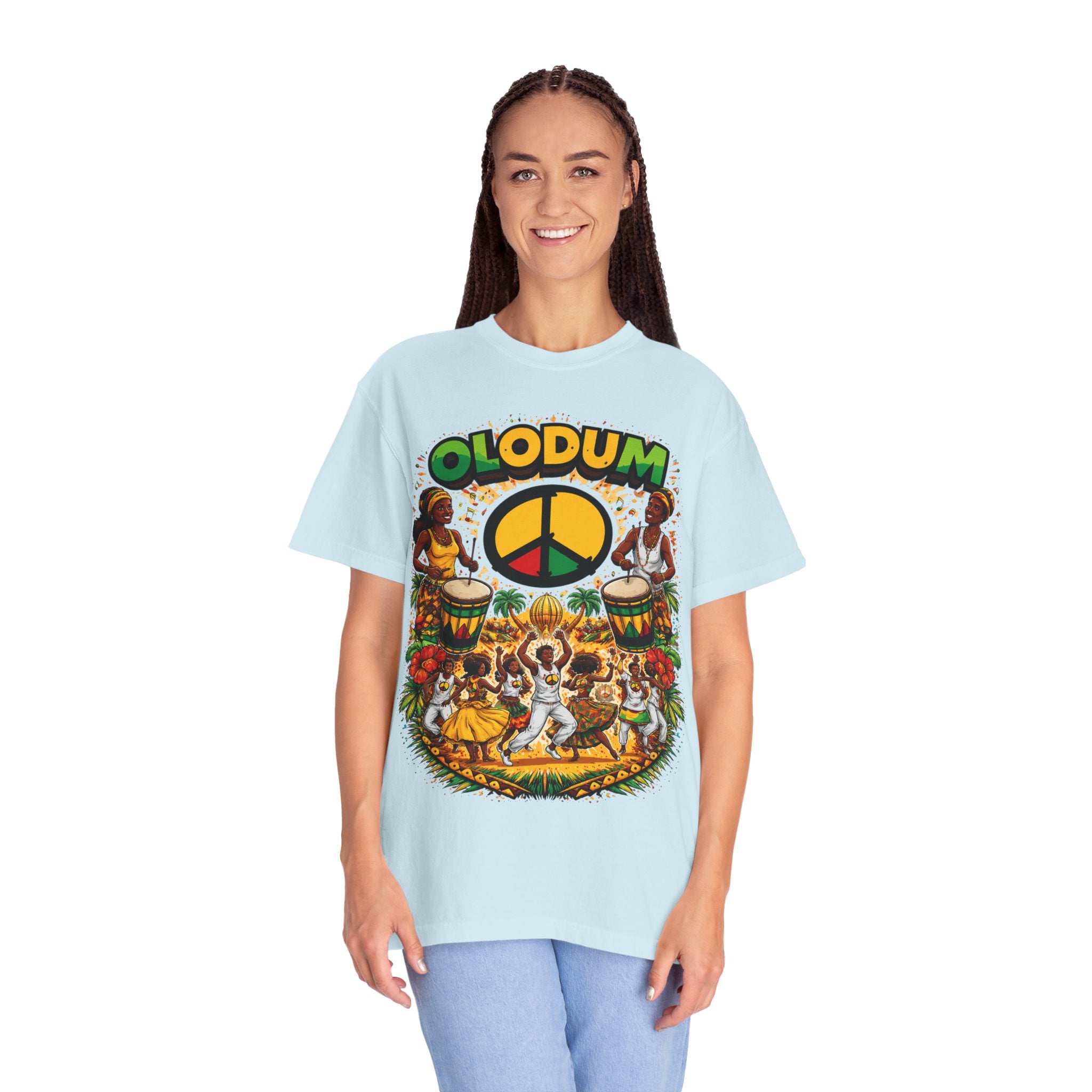 Olodum Peace Drum T-Shirt — Afro-Brazilian Samba Festival Tee