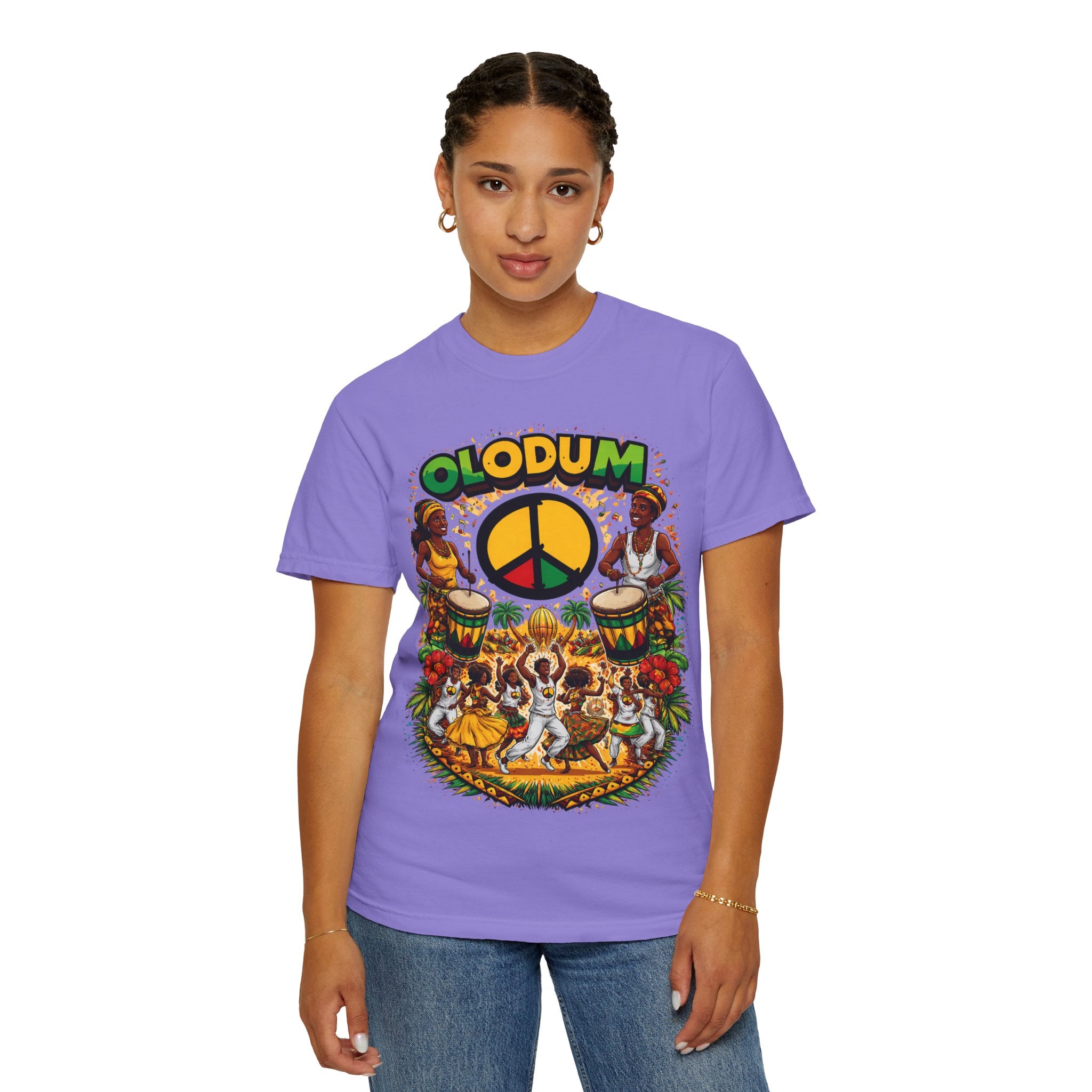 Olodum Peace Drum T-Shirt — Afro-Brazilian Samba Festival Tee