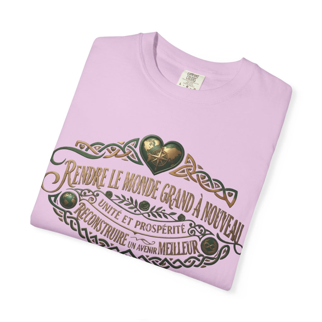 French Blessing T-Shirt — "Rendre le monde grand à nouveau" Vintage Heart Design