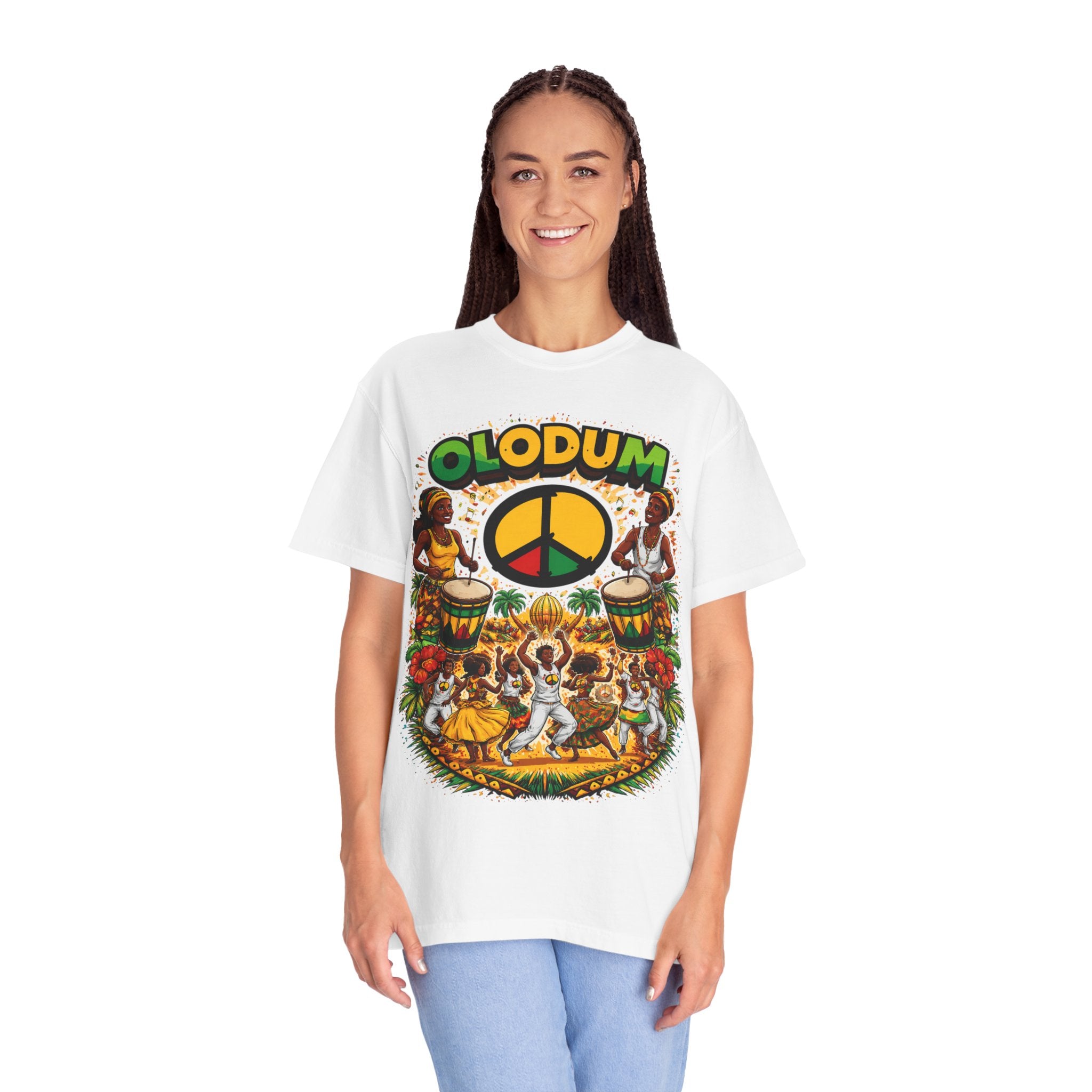 Olodum Peace Drum T-Shirt — Afro-Brazilian Samba Festival Tee