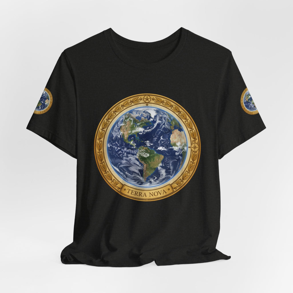 Earth Medallion T‑Shirt – Terra Nova Globe Graphic Tee