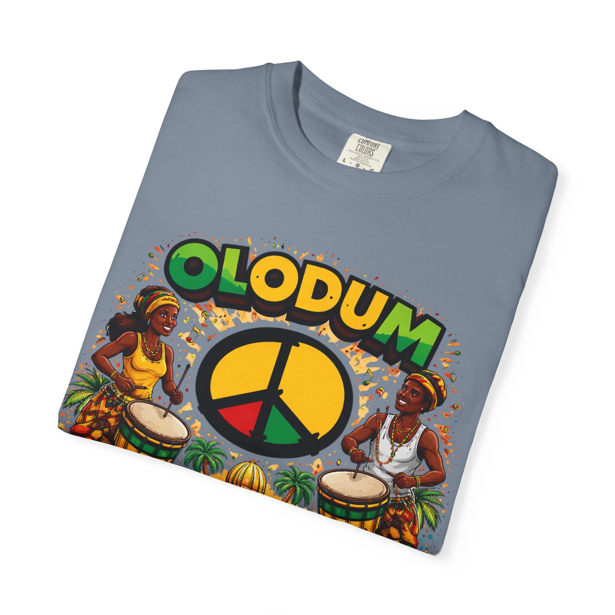 Olodum Peace Drum T-Shirt — Afro-Brazilian Samba Festival Tee
