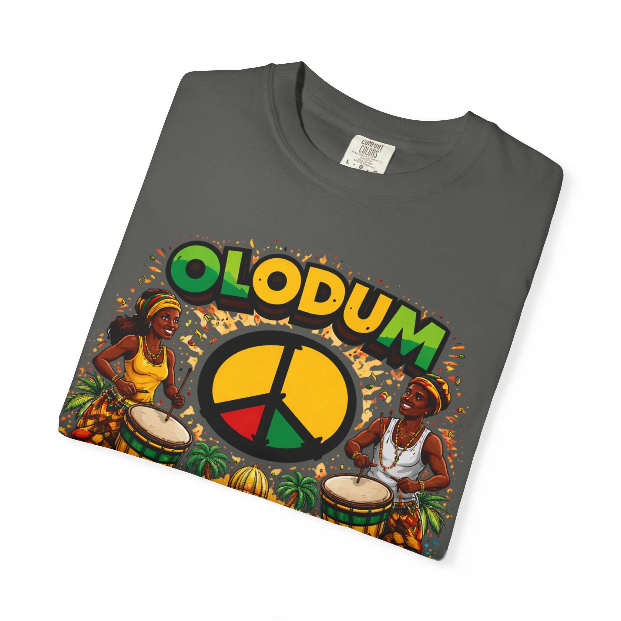 Olodum Peace Drum T-Shirt — Afro-Brazilian Samba Festival Tee