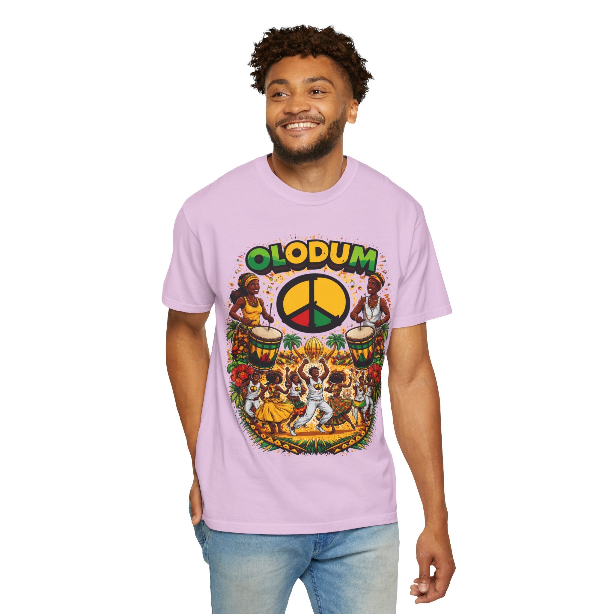Olodum Peace Drum T-Shirt — Afro-Brazilian Samba Festival Tee