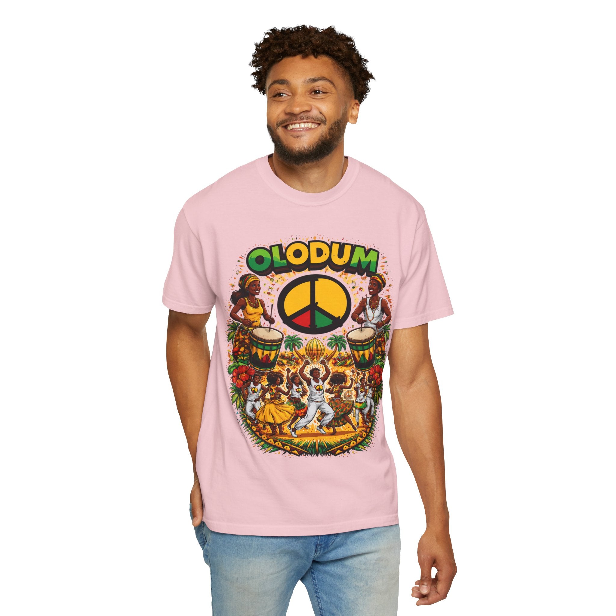 Olodum Peace Drum T-Shirt — Afro-Brazilian Samba Festival Tee