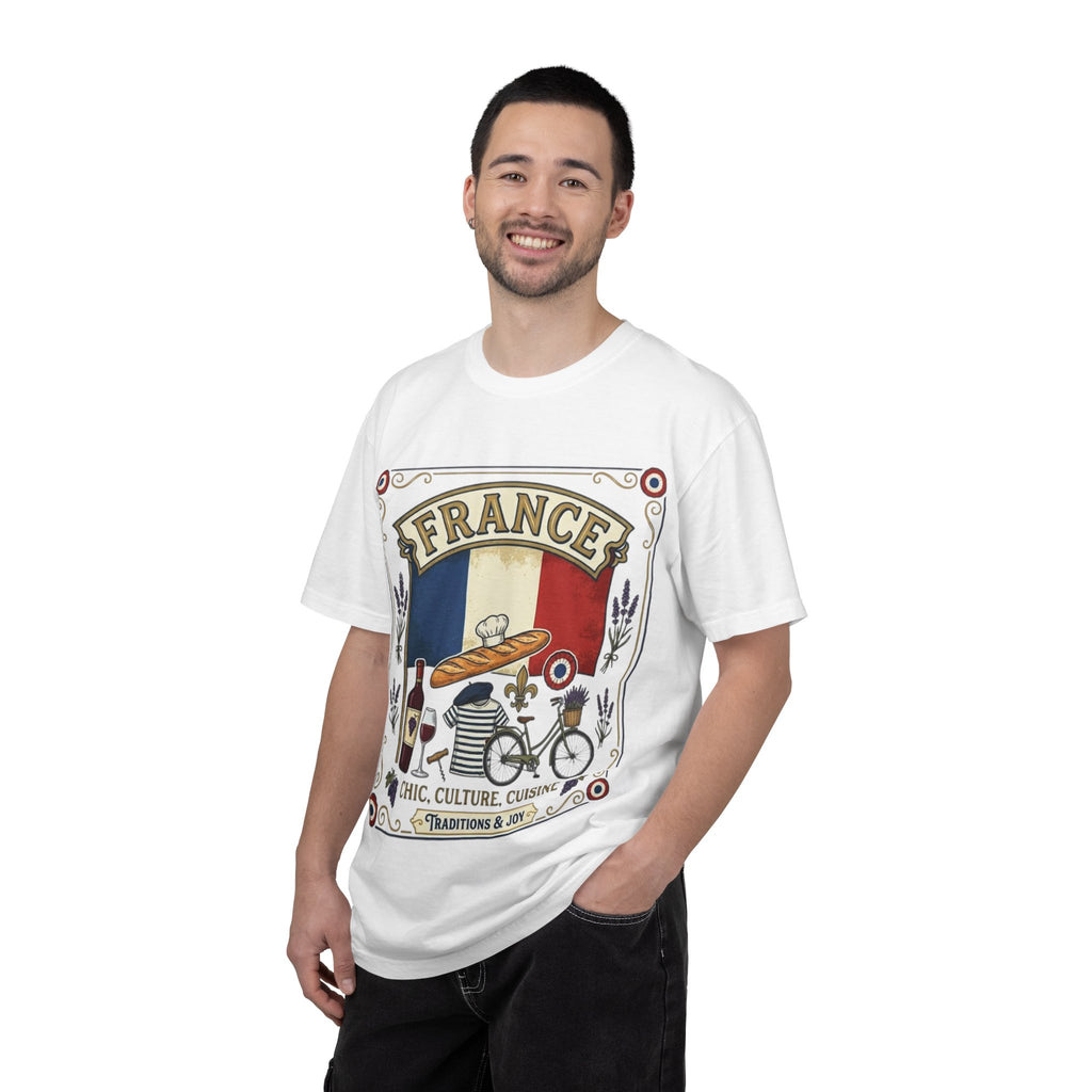 France Vintage Travel T-Shirt — Chic Culture Cuisine Design