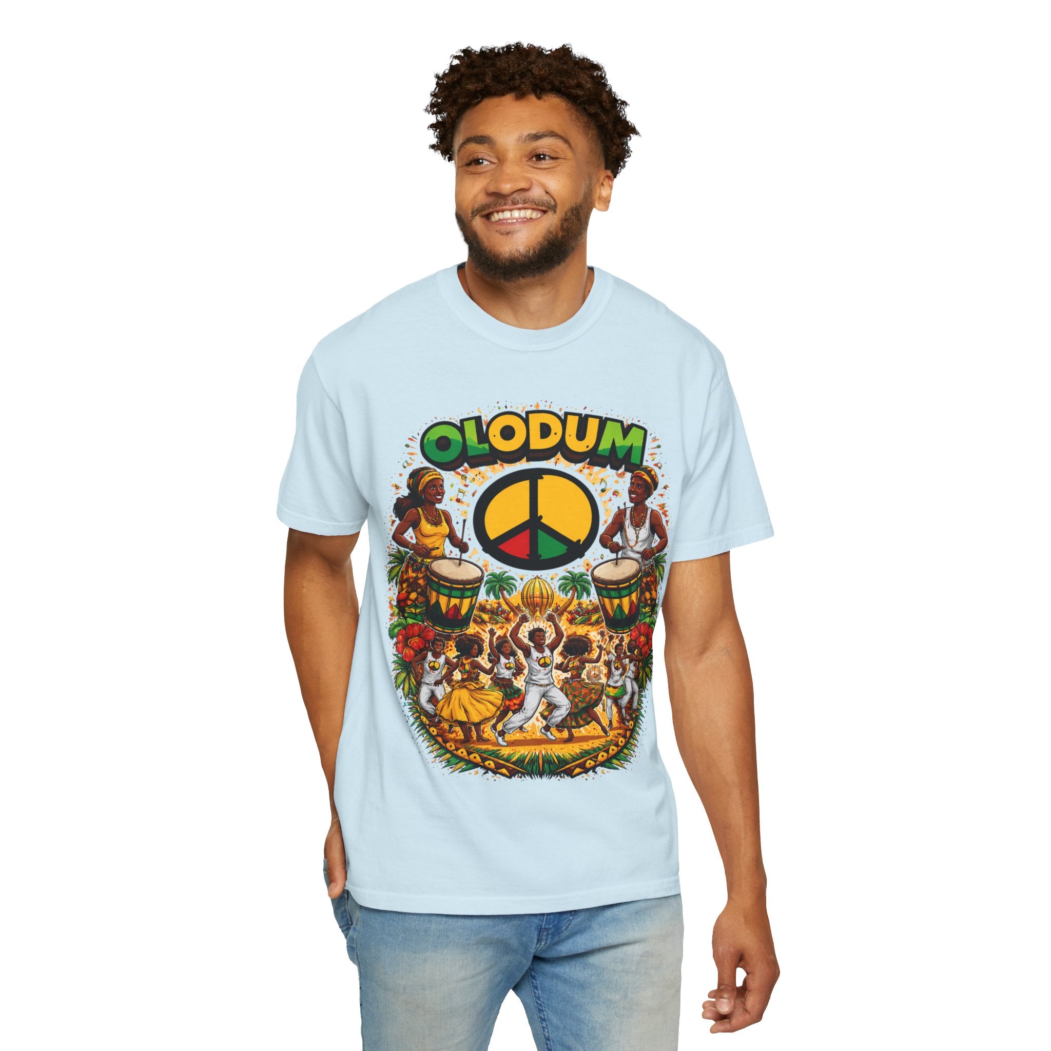 Olodum Peace Drum T-Shirt — Afro-Brazilian Samba Festival Tee