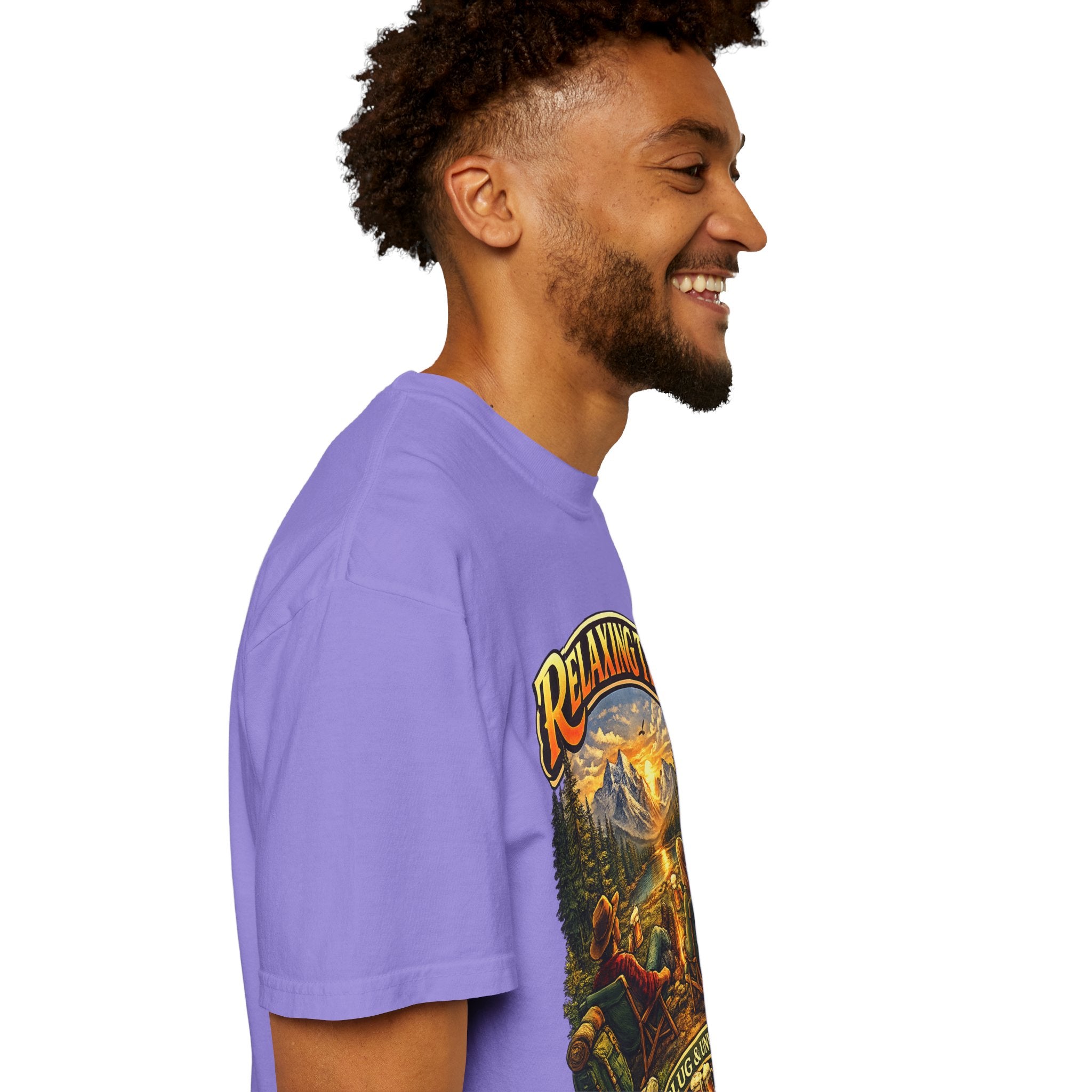 Relaxing Time T-Shirt — "Unplug & Unwind" Camping Graphic Tee