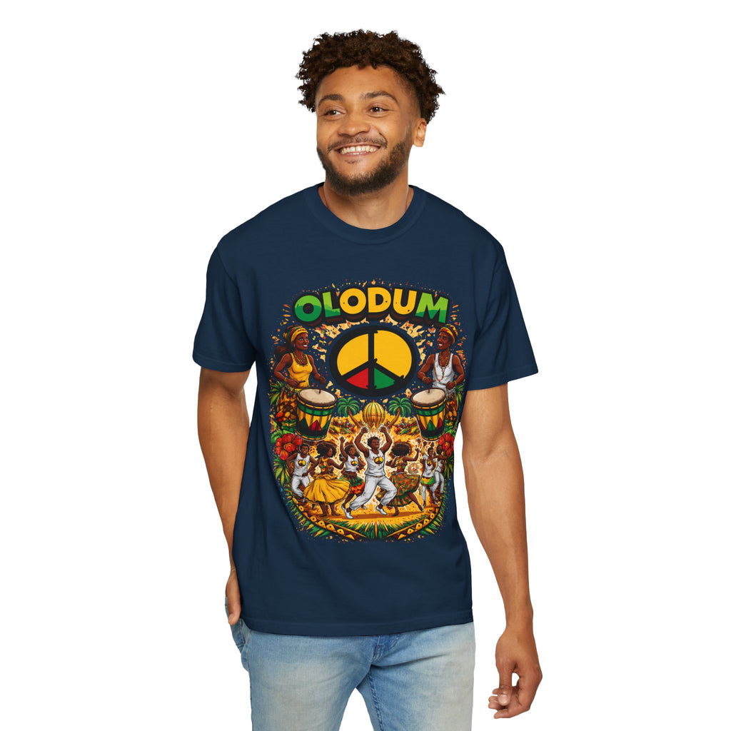 Olodum Peace Drum T-Shirt — Afro-Brazilian Samba Festival Tee