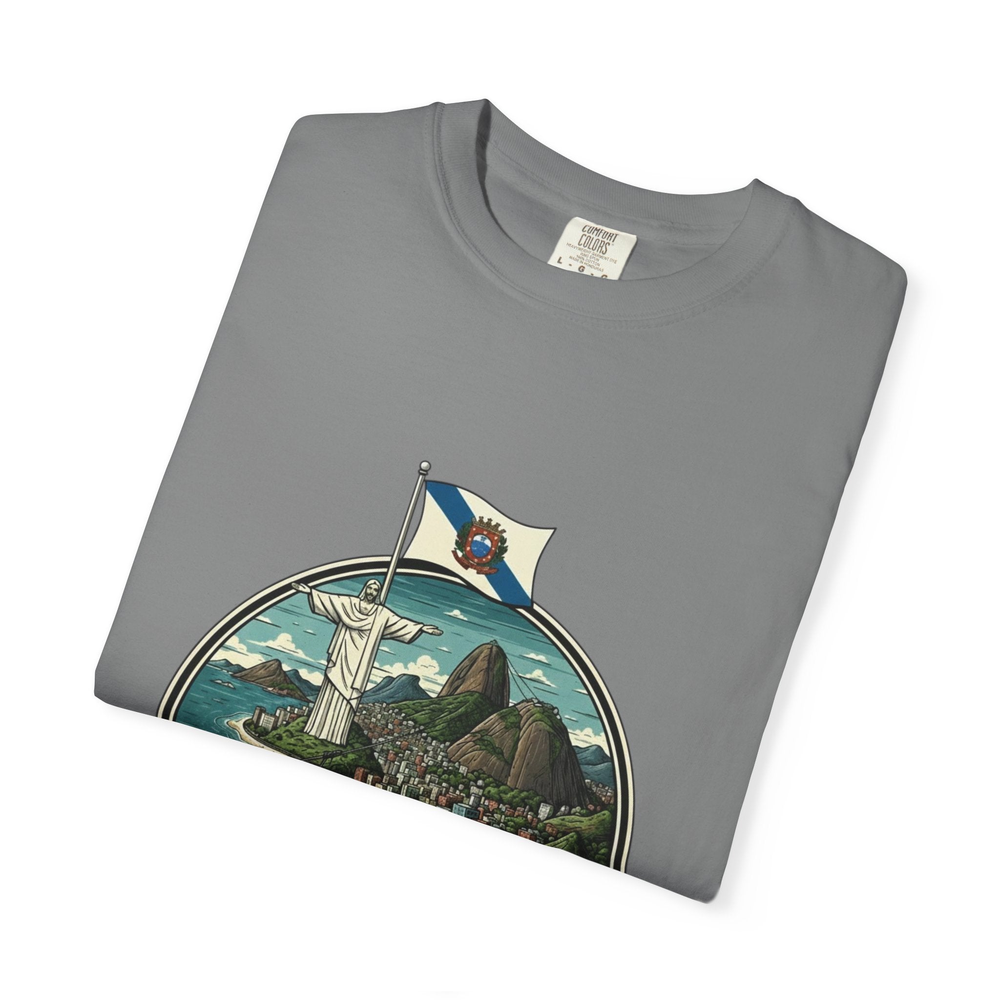Rio de Janeiro Vintage Travel T-Shirt — Copacabana & Christ the Redeemer Graphic