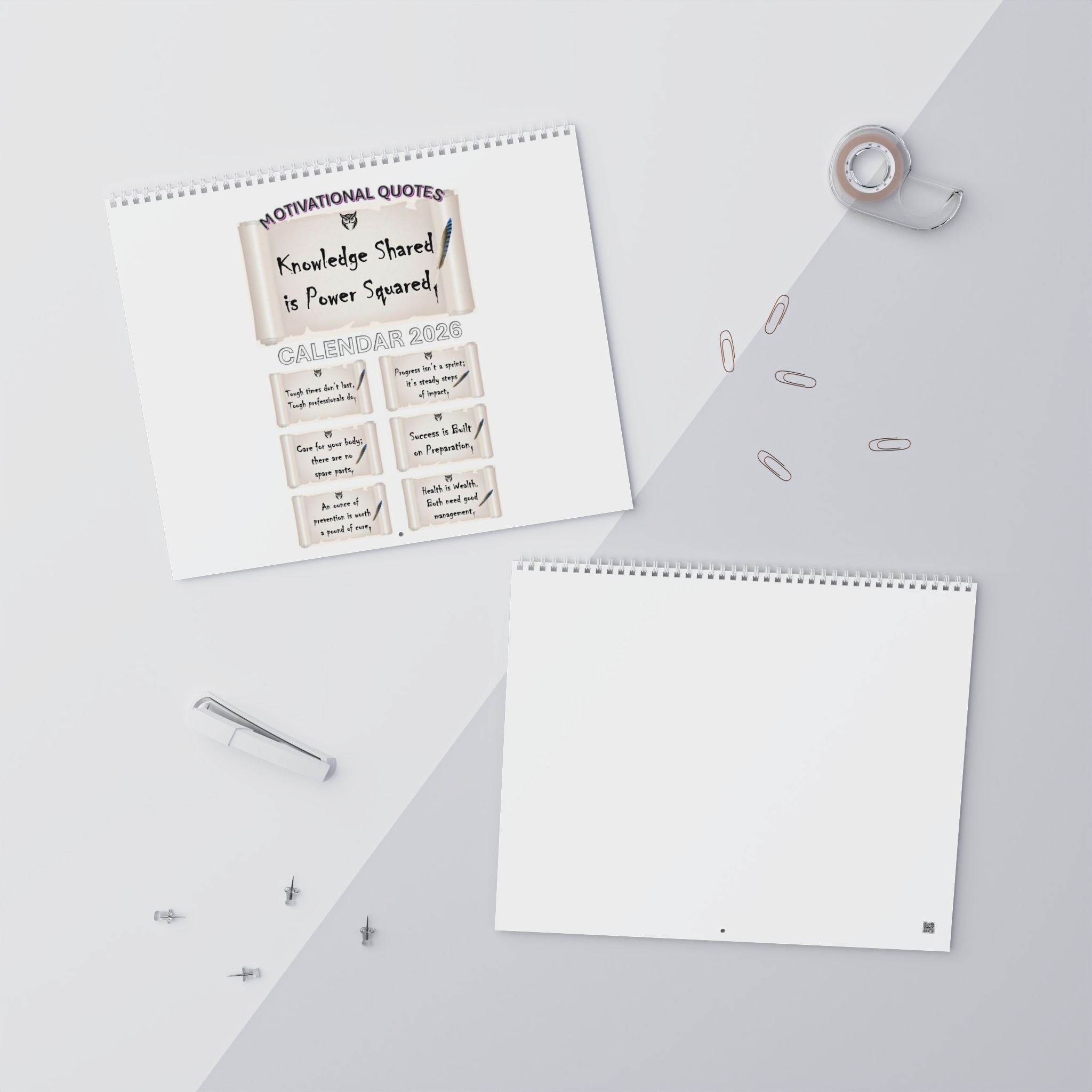 2026 Minimal Wall Calendar — Clean Monthly Planner