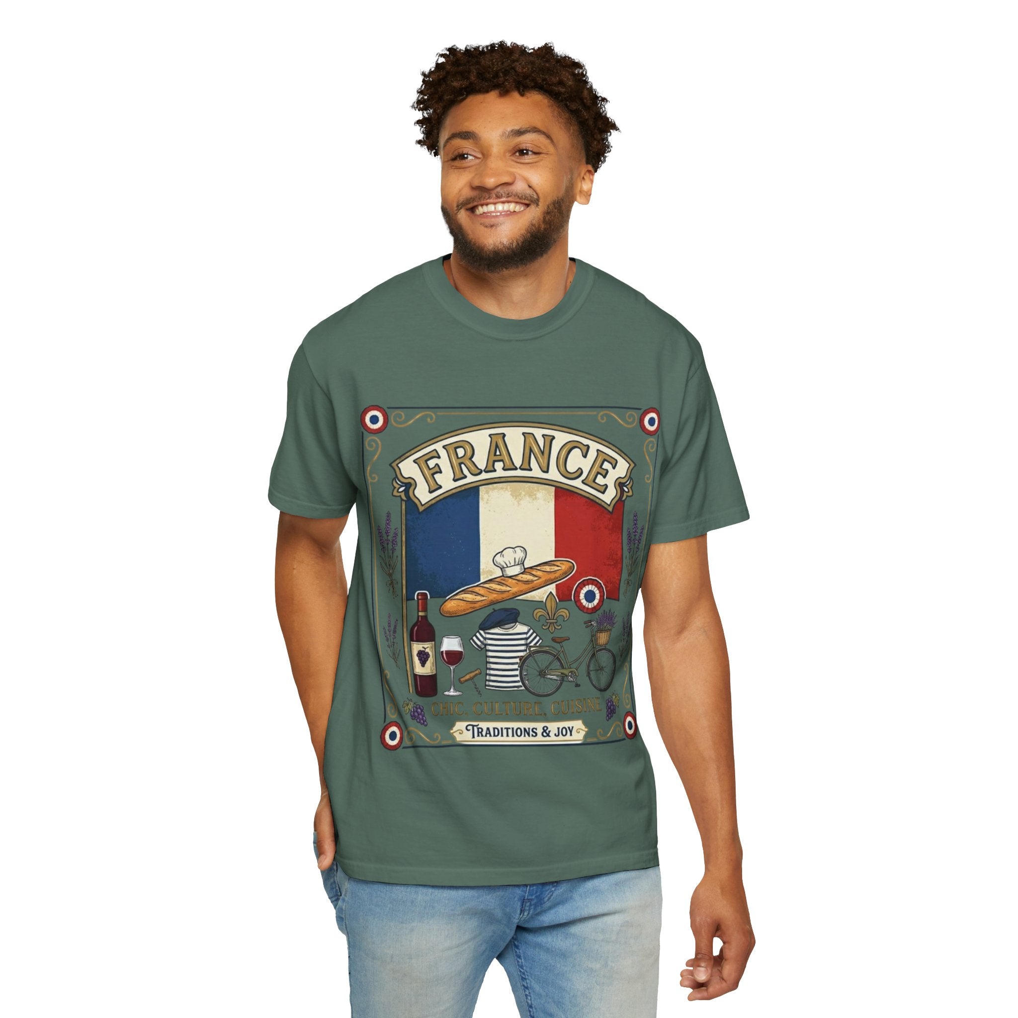 France Vintage Travel T-Shirt — Chic Culture Cuisine Design