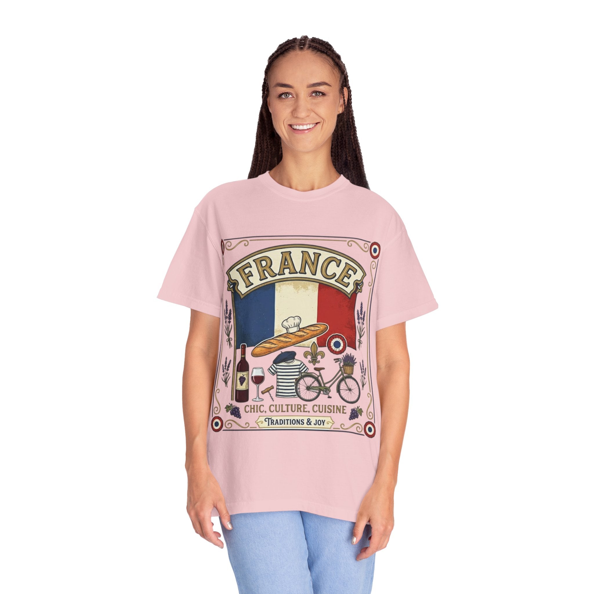 France Vintage Travel T-Shirt — Chic Culture Cuisine Design