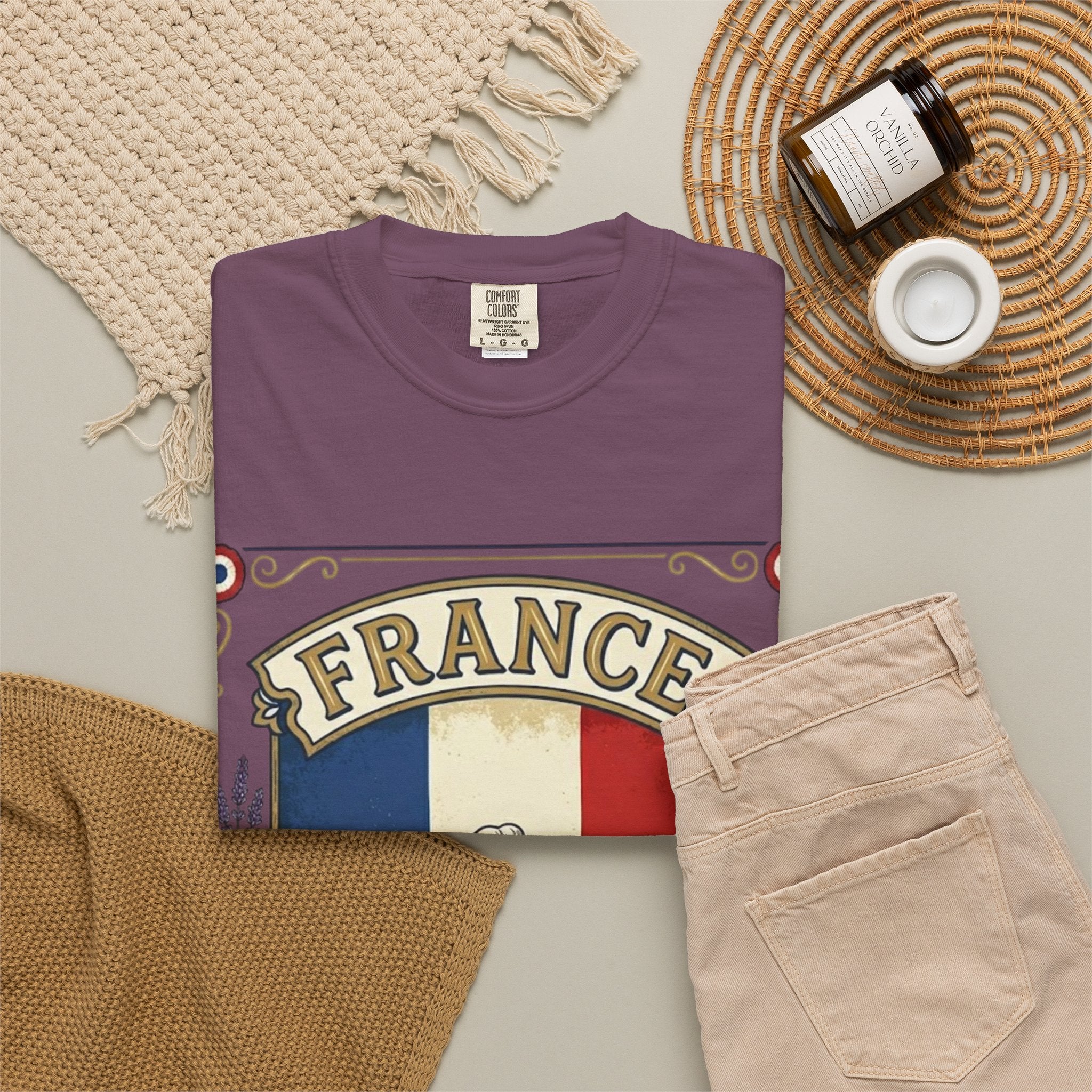 France Vintage Travel T-Shirt — Chic Culture Cuisine Design