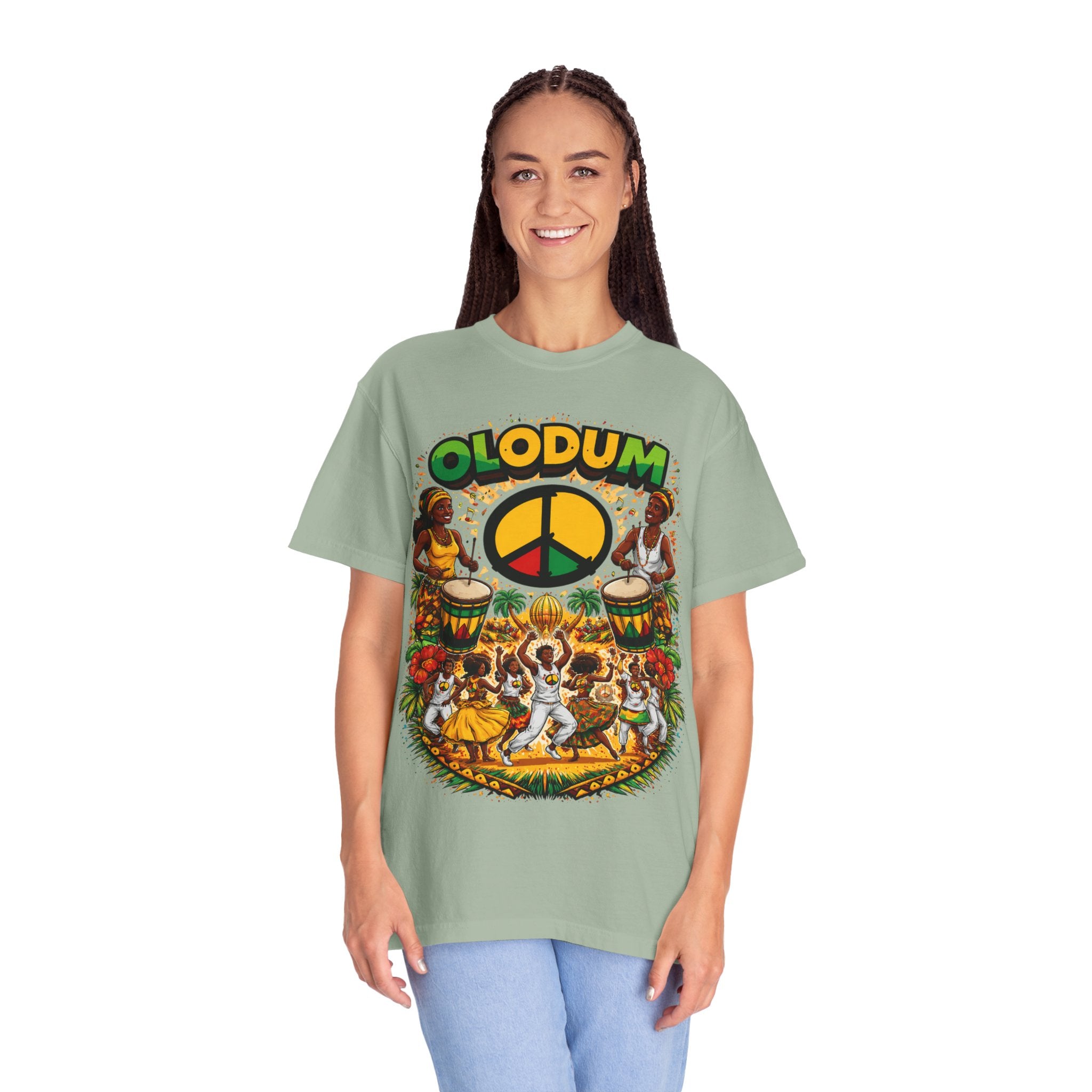 Olodum Peace Drum T-Shirt — Afro-Brazilian Samba Festival Tee