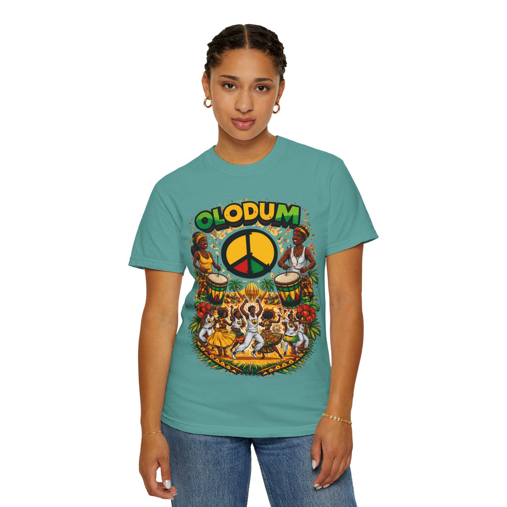 Olodum Peace Drum T-Shirt — Afro-Brazilian Samba Festival Tee