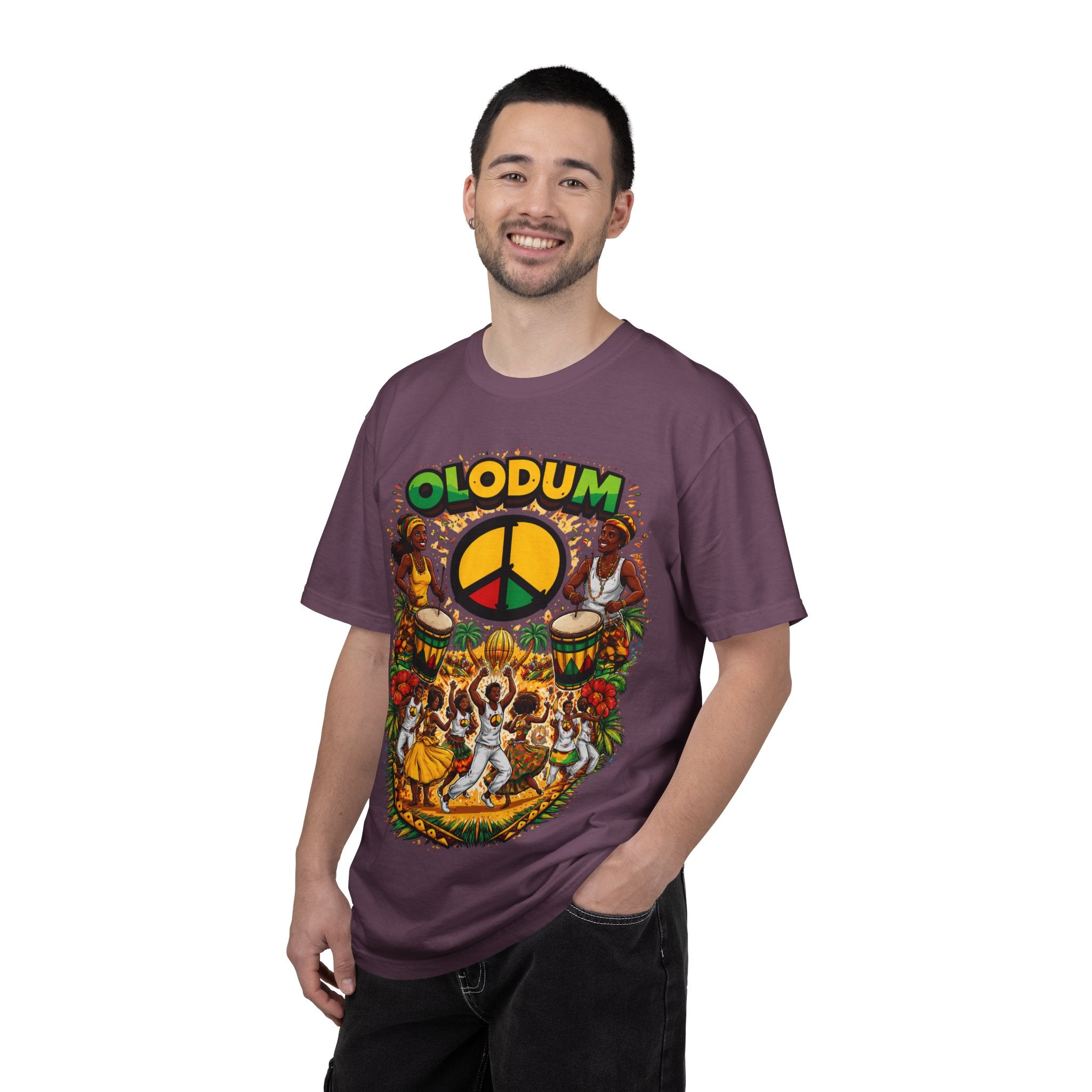 Olodum Peace Drum T-Shirt — Afro-Brazilian Samba Festival Tee
