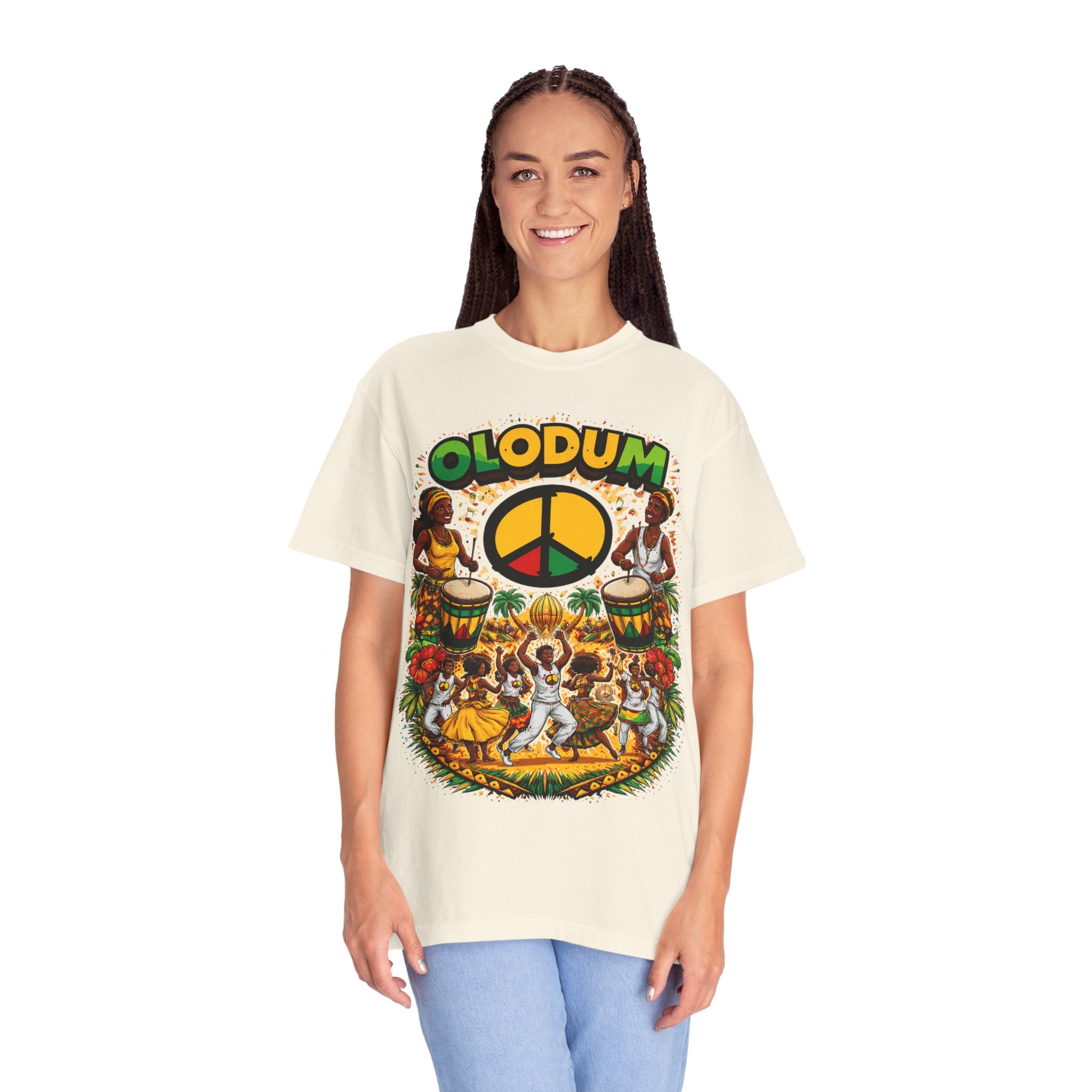 Olodum Peace Drum T-Shirt — Afro-Brazilian Samba Festival Tee