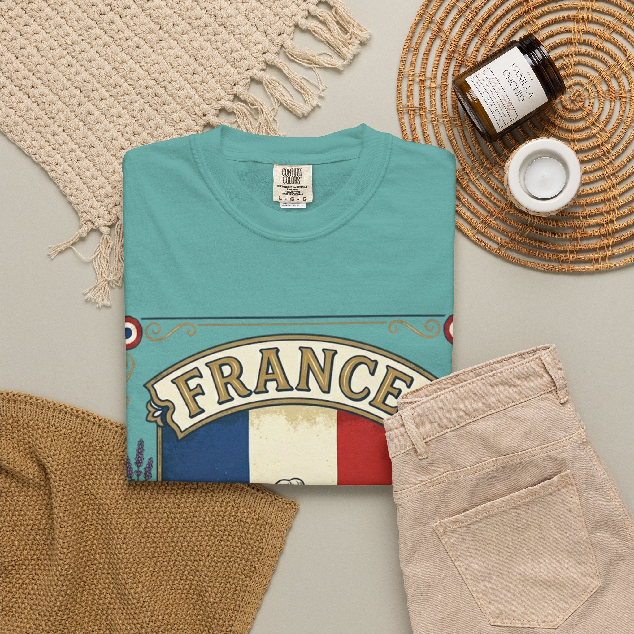 France Vintage Travel T-Shirt — Chic Culture Cuisine Design