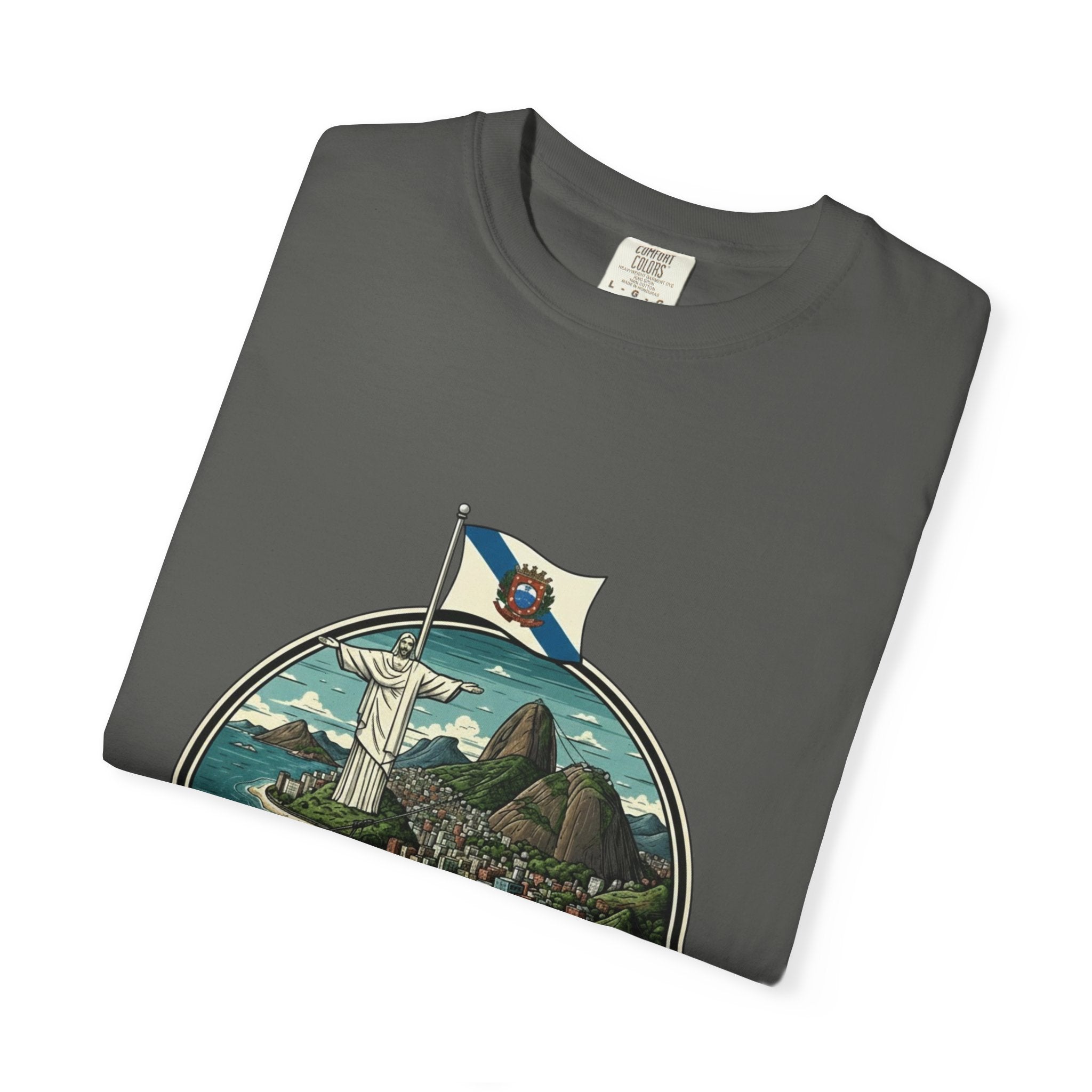 Rio de Janeiro Vintage Travel T-Shirt — Copacabana & Christ the Redeemer Graphic